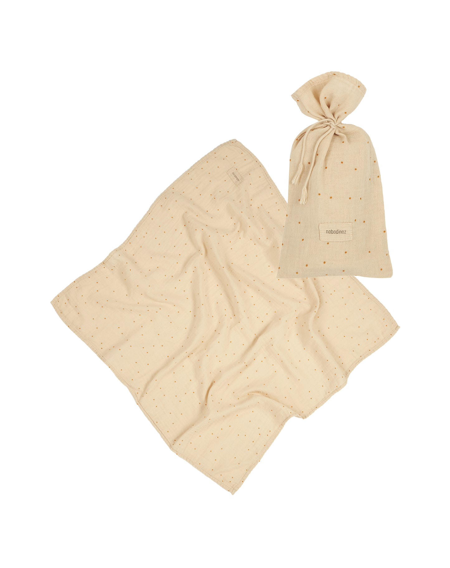 Lange cadeau de naissance en double gaze de coton lavée Wabi-Sabi