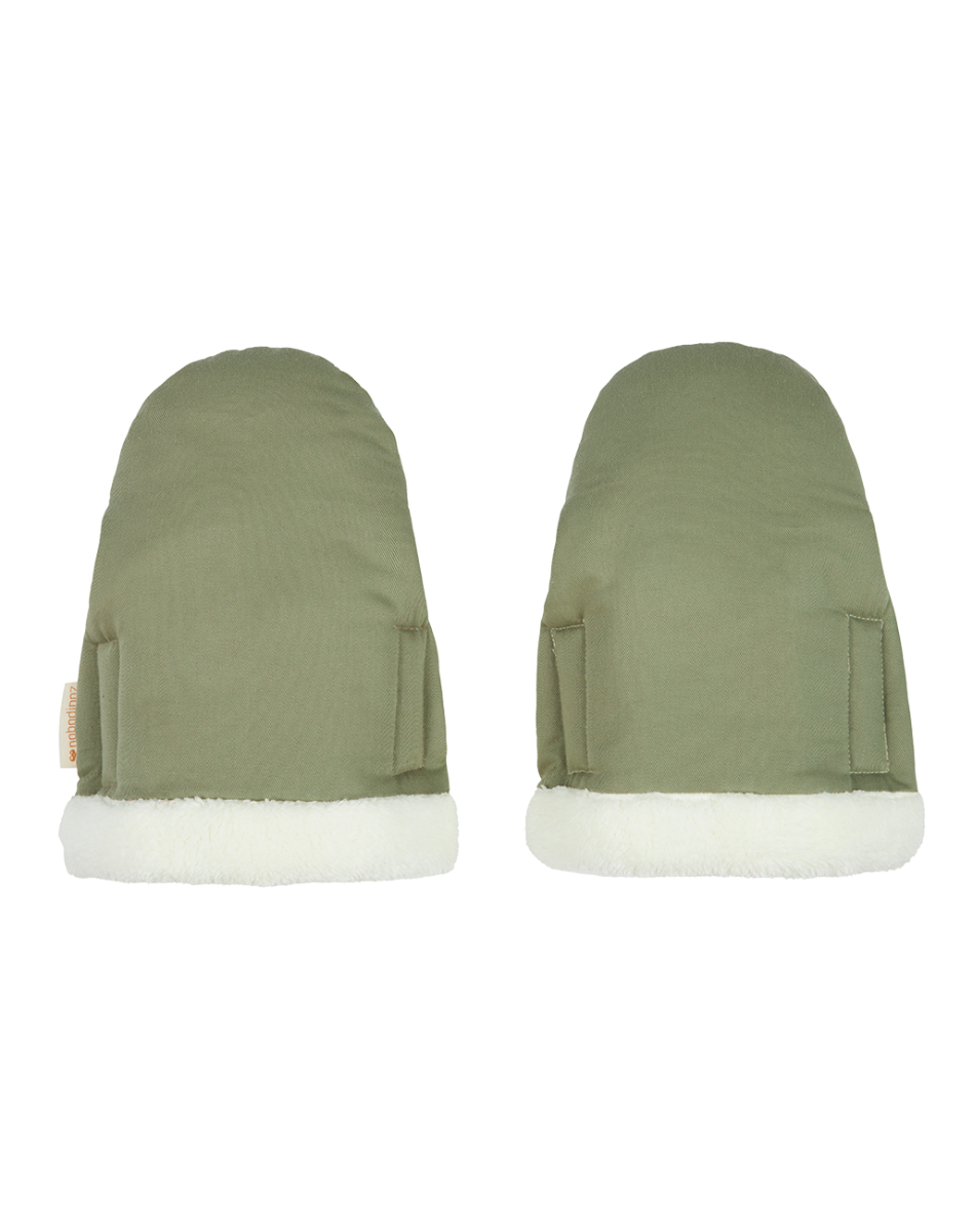 BABY ON THE GO WATERPROOF STROLLER MITTENS 18X30 OLIVE GREEN