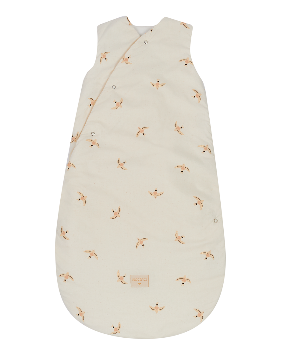 SNOWY WARM SLEEPING BAG 6-18 M NUDE HAIKU BIRDS NA