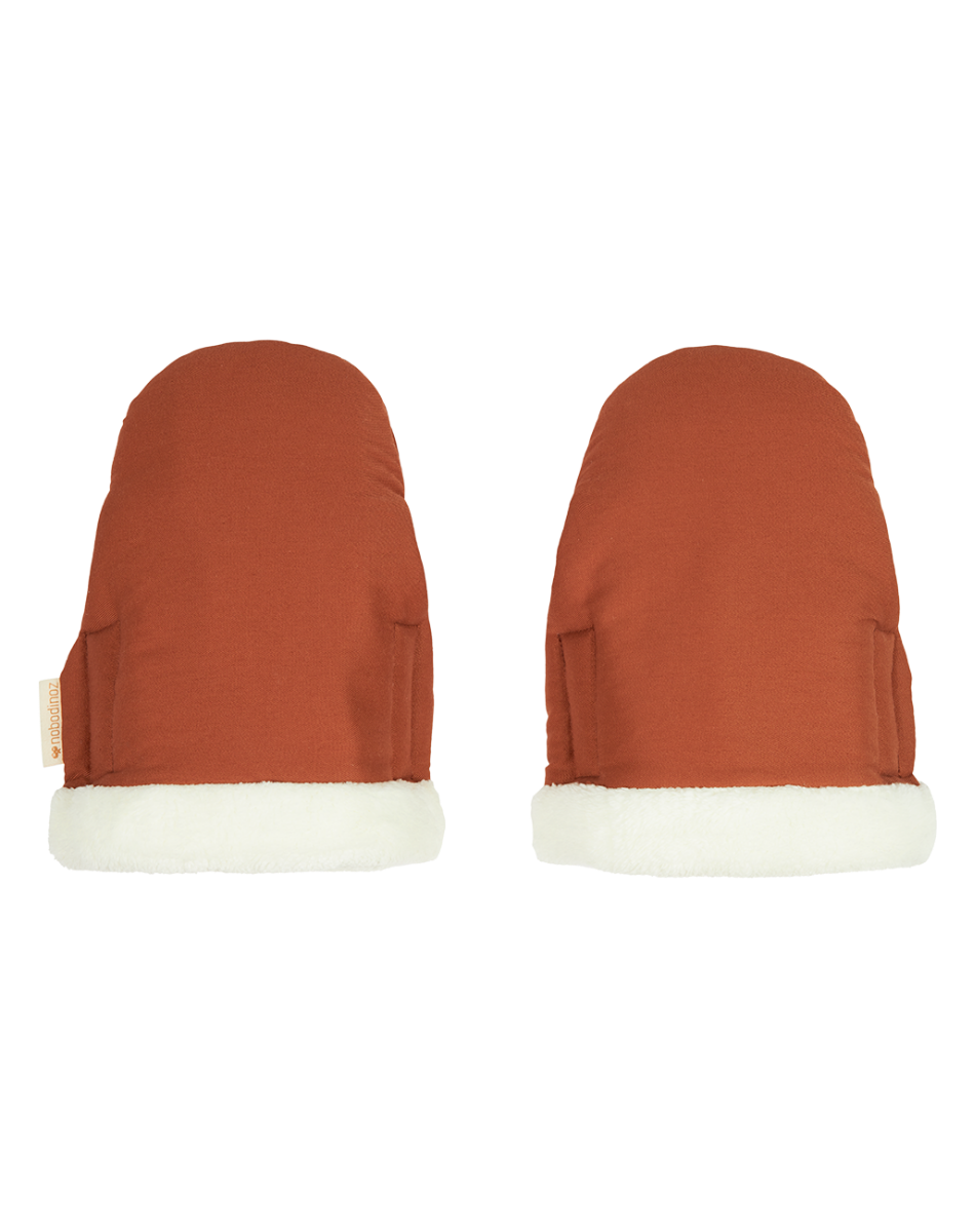 BABY ON THE GO WATERPROOF STROLLER MITTENS 18X30 CLAY BROWN