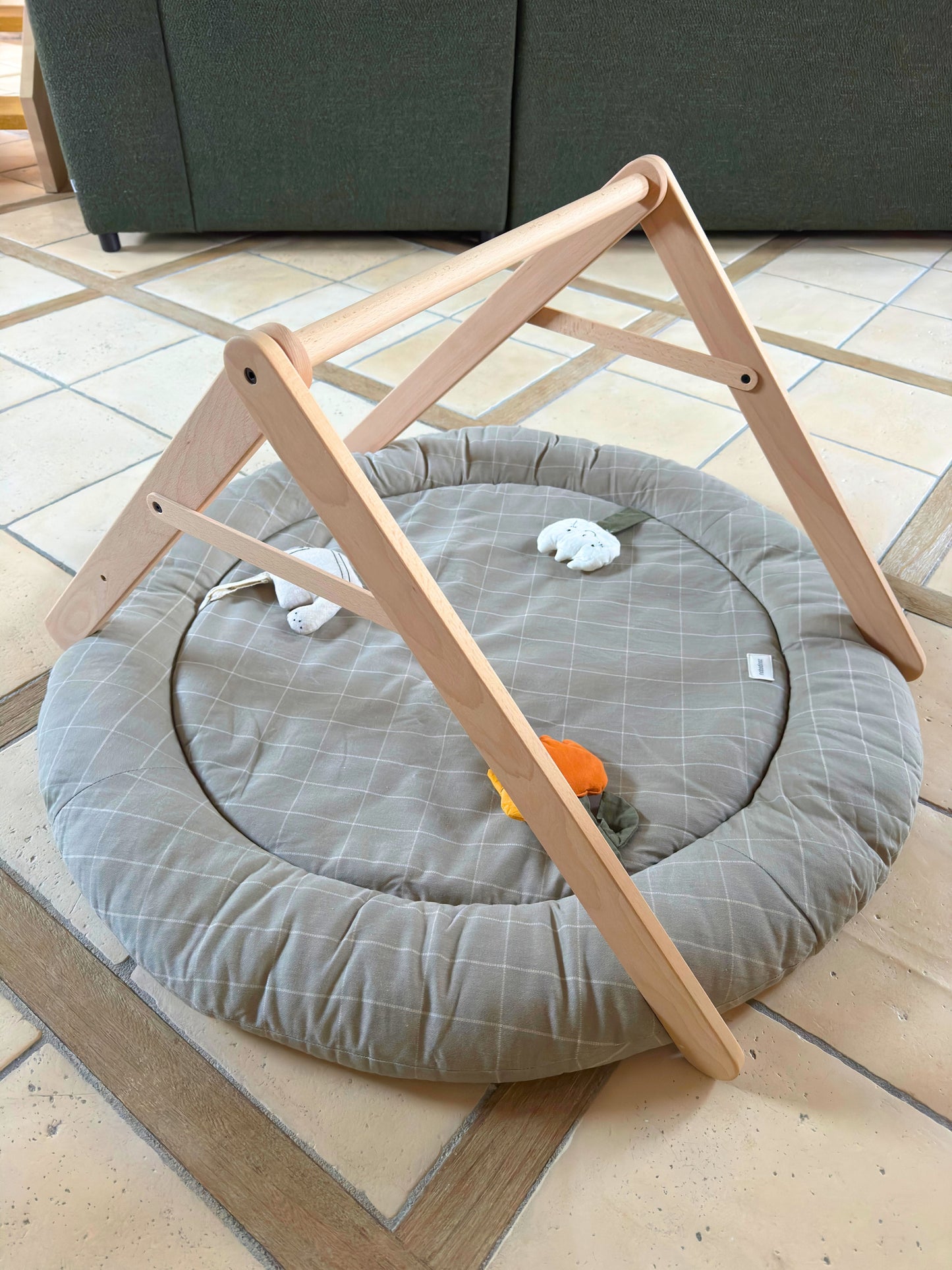 Tapis d'eveil sensoriel playground rond
