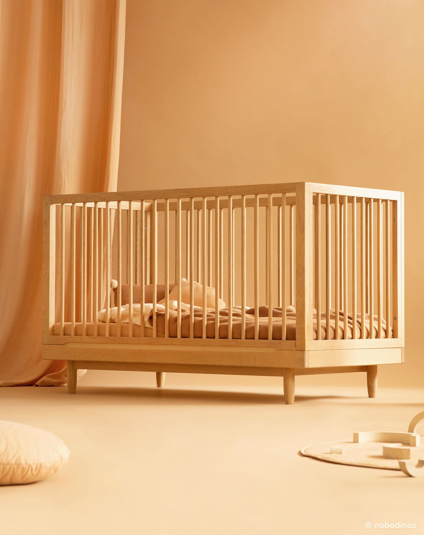 Cuna evolutiva Pure de roble macizo