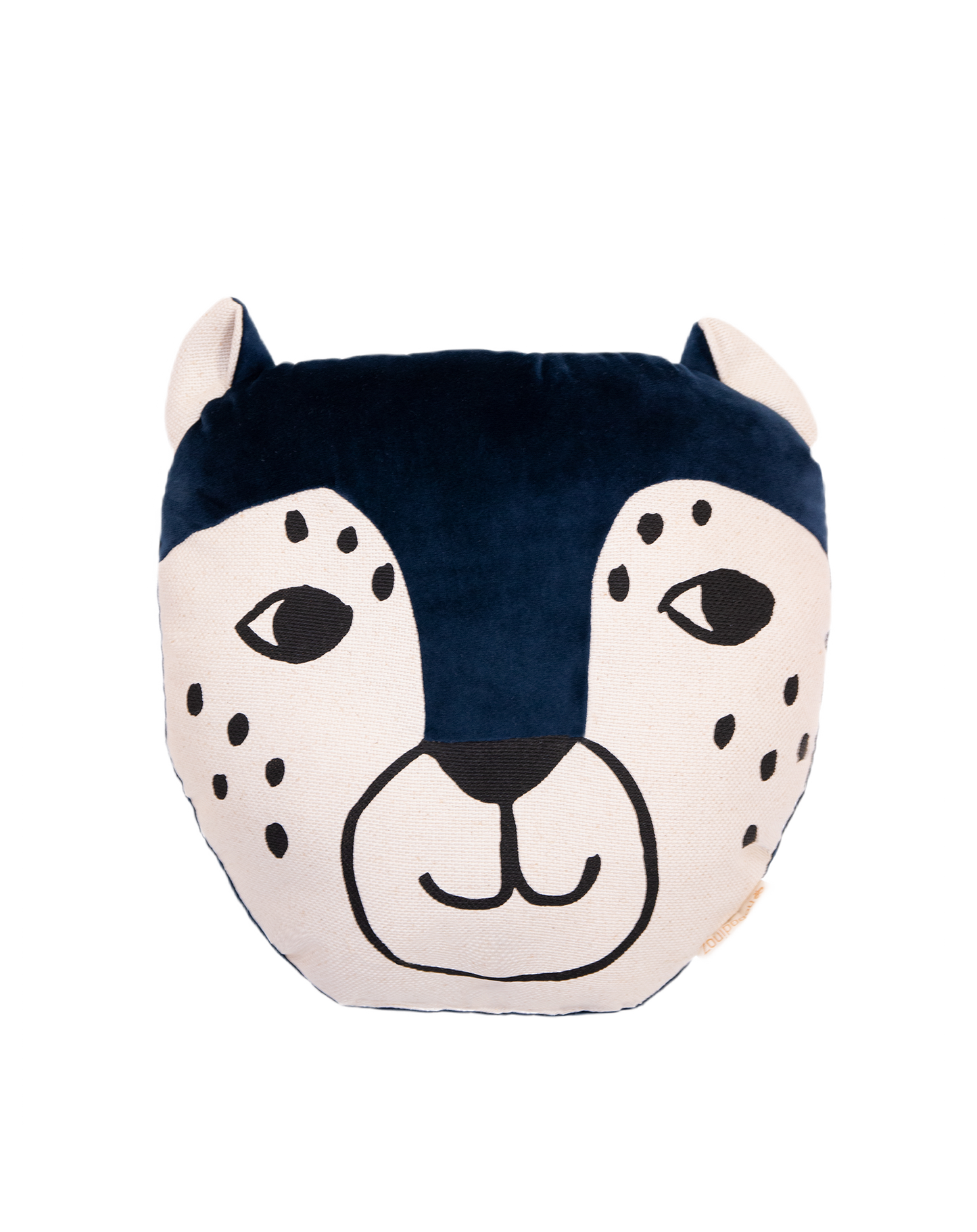 LEOPARD CUSHION NIGHT BLUE
