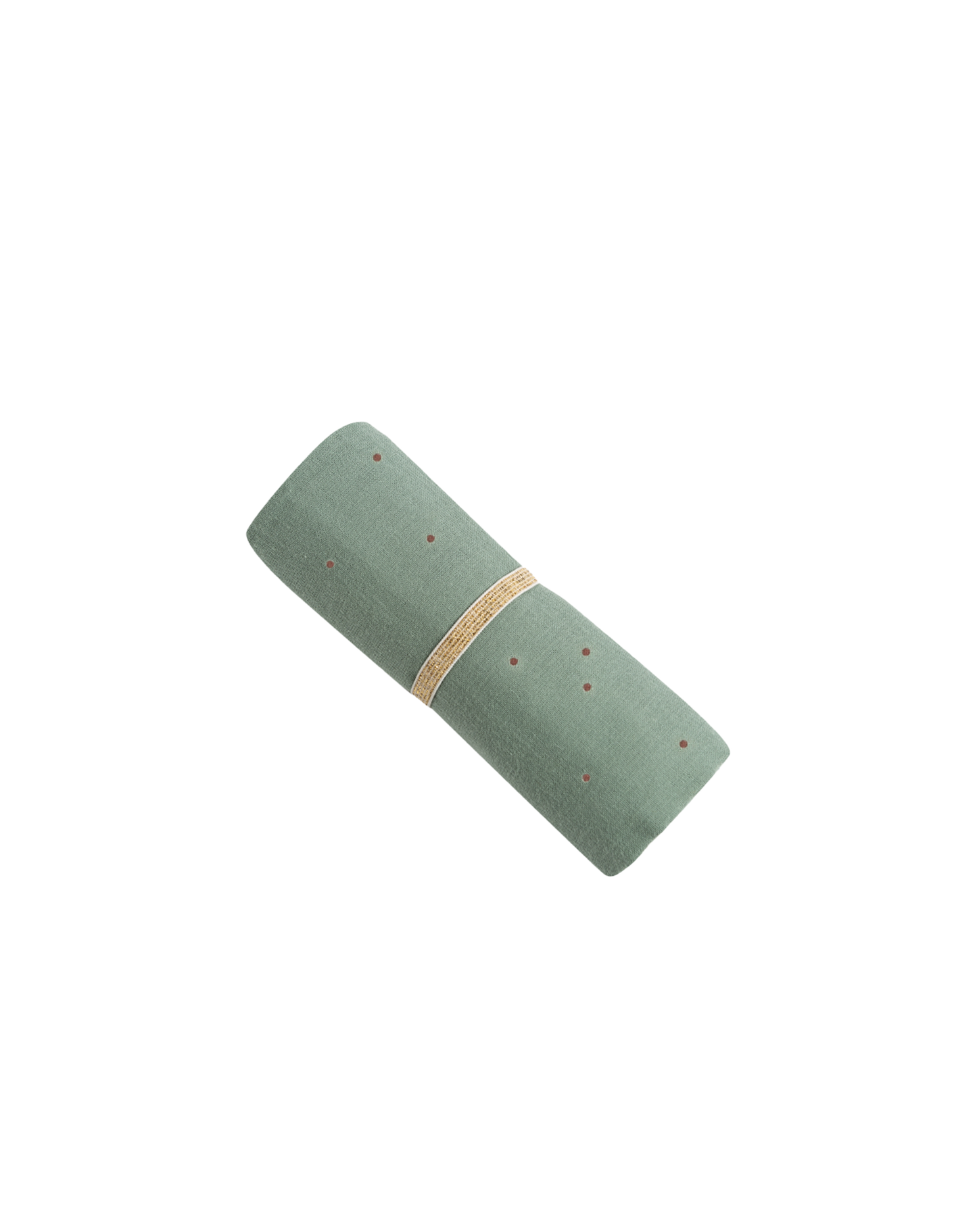 BABY LOVE SWADDLE 70X70 toffee sweet dots eden green