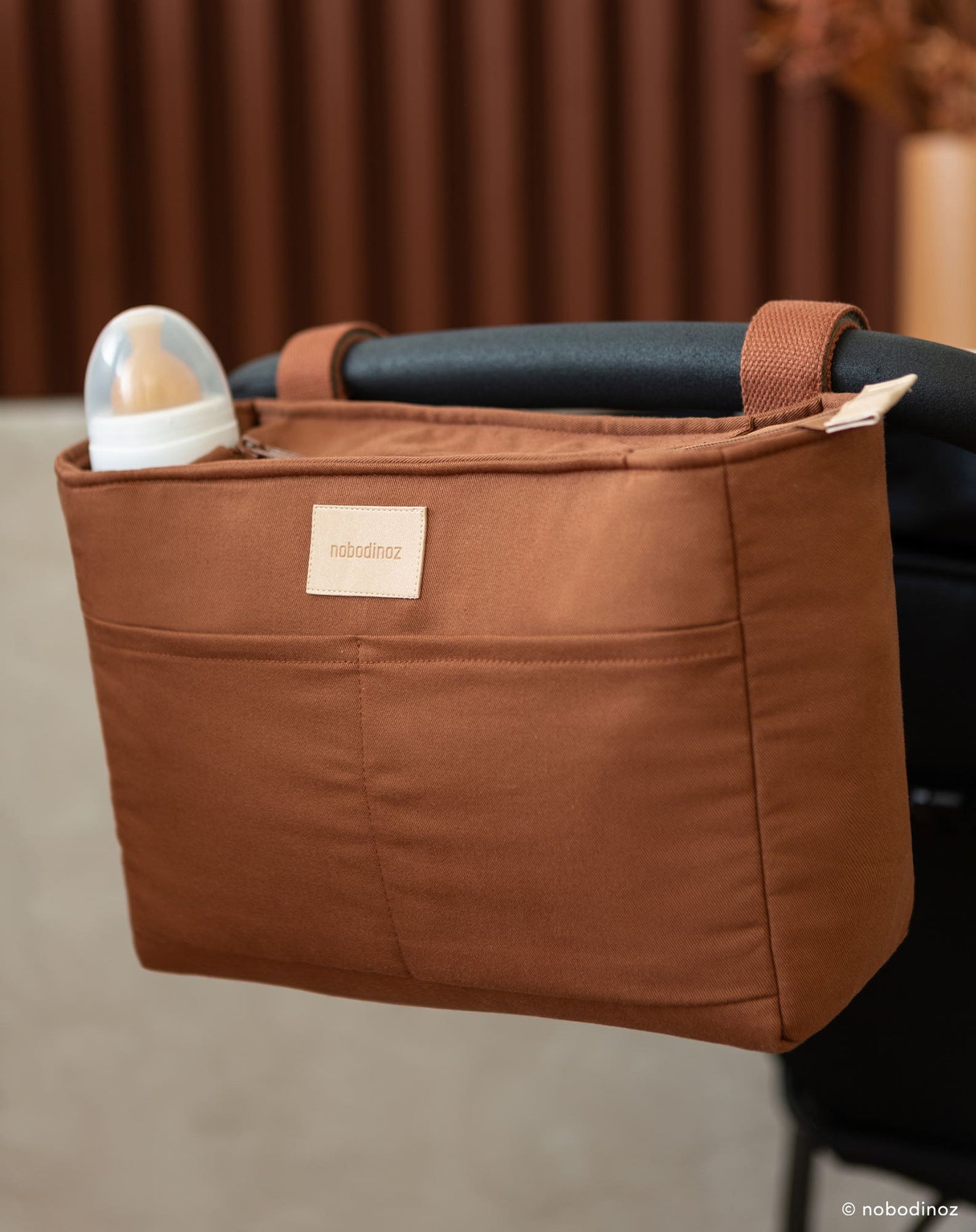 Baby on the go waterproof stroller organizer CLAY BROWN