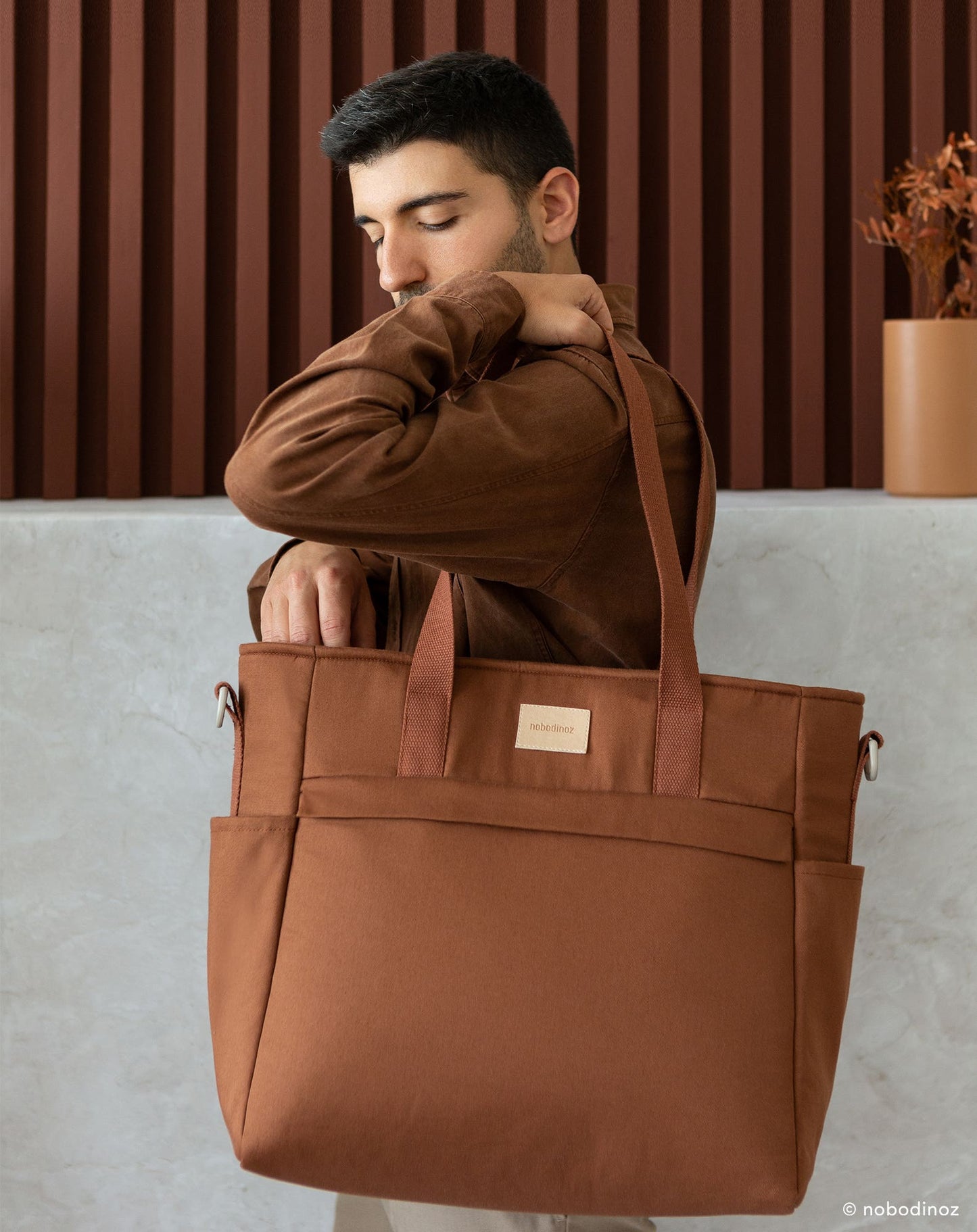 Baby on the go waterproof changing bag CLAY BROWN