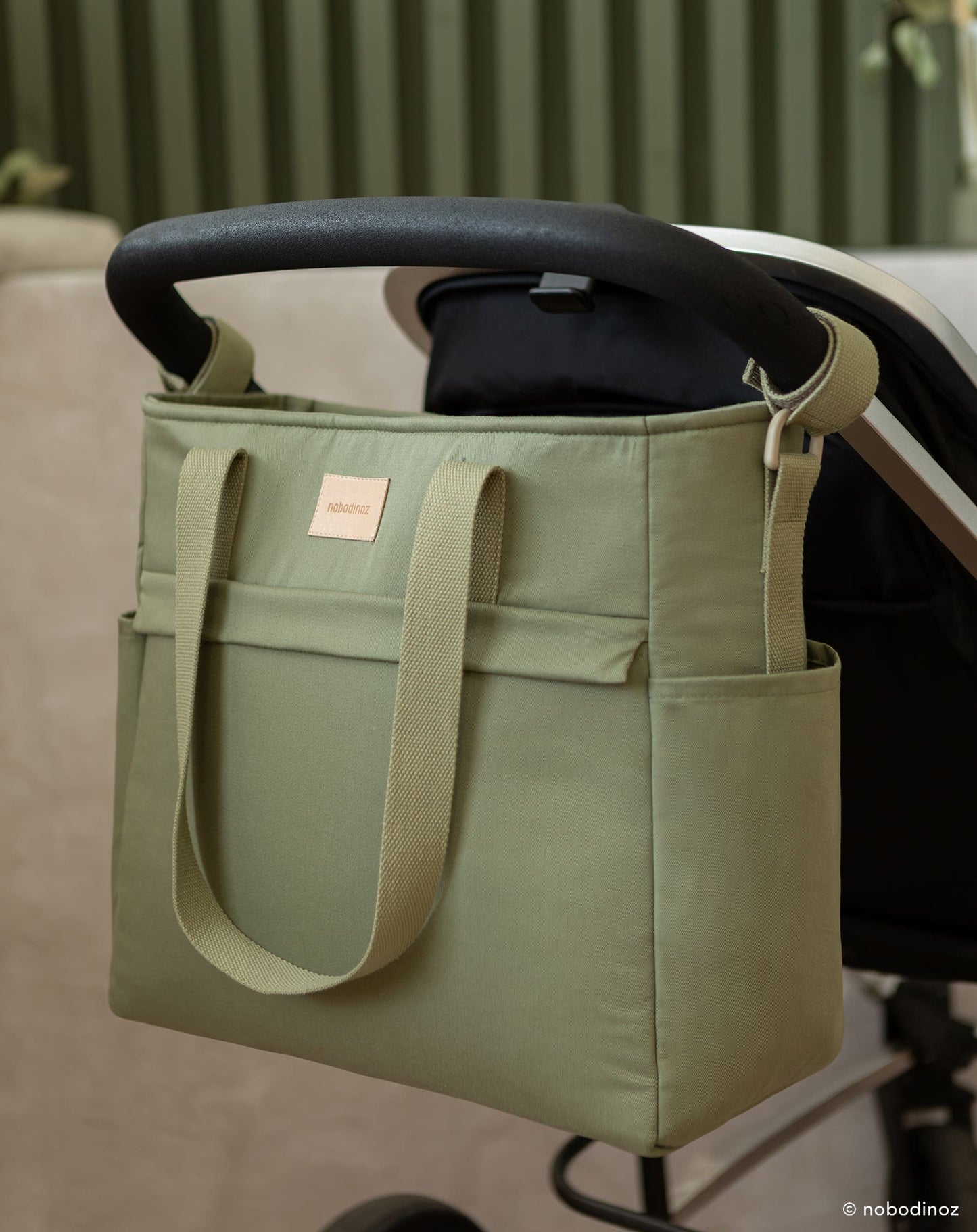 Baby on the go waterproof changing bag OLIVE GREEN