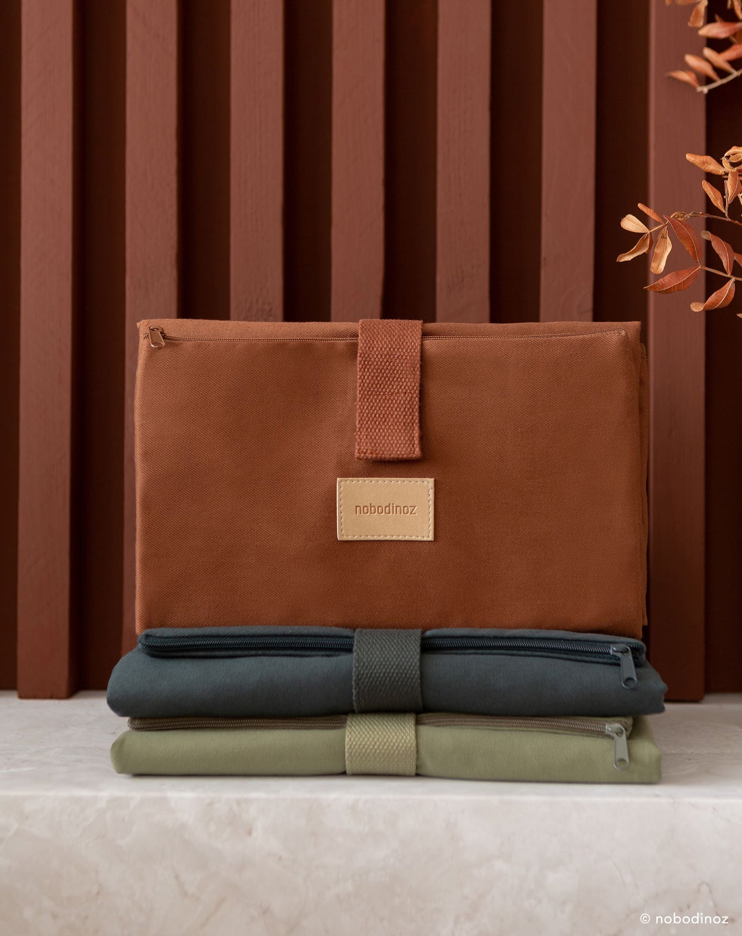 Baby on the go waterproof changing pad CLAY BROWN
