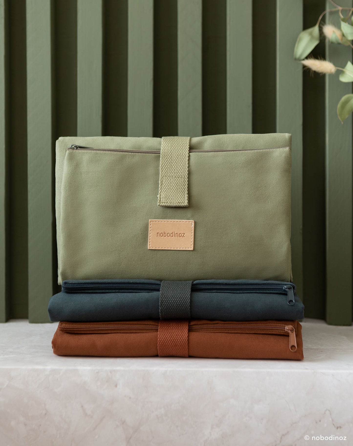 Baby on the go waterproof changing pad OLIVE GREEN