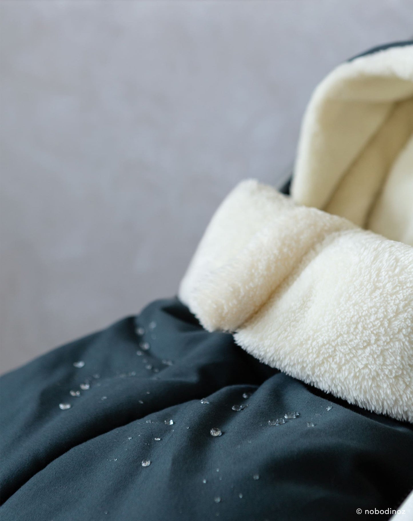 Baby on the go waterproof footmuff CARBON BLUE