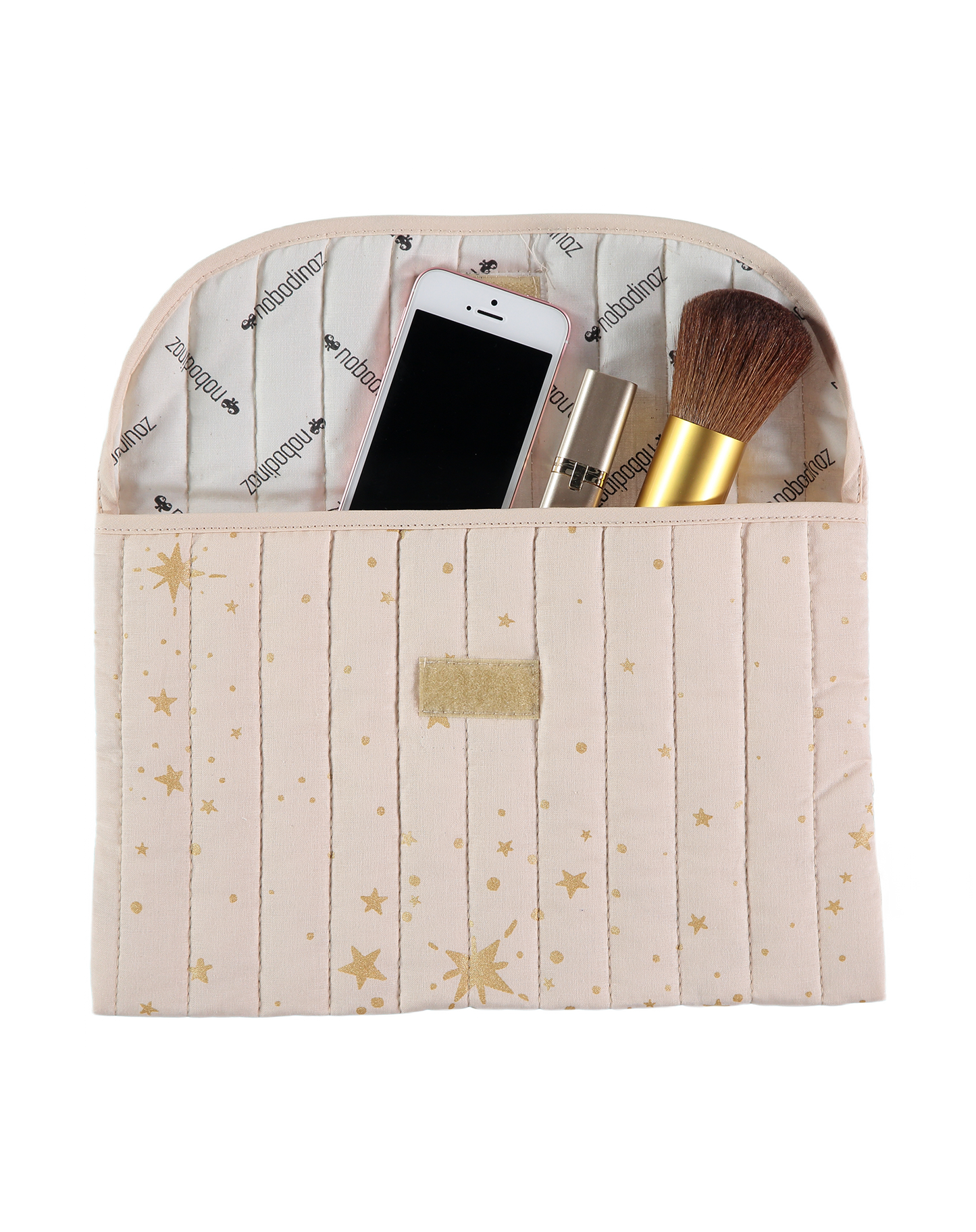 BAGATELLE POUCH 19X27 Gold stella dream pink