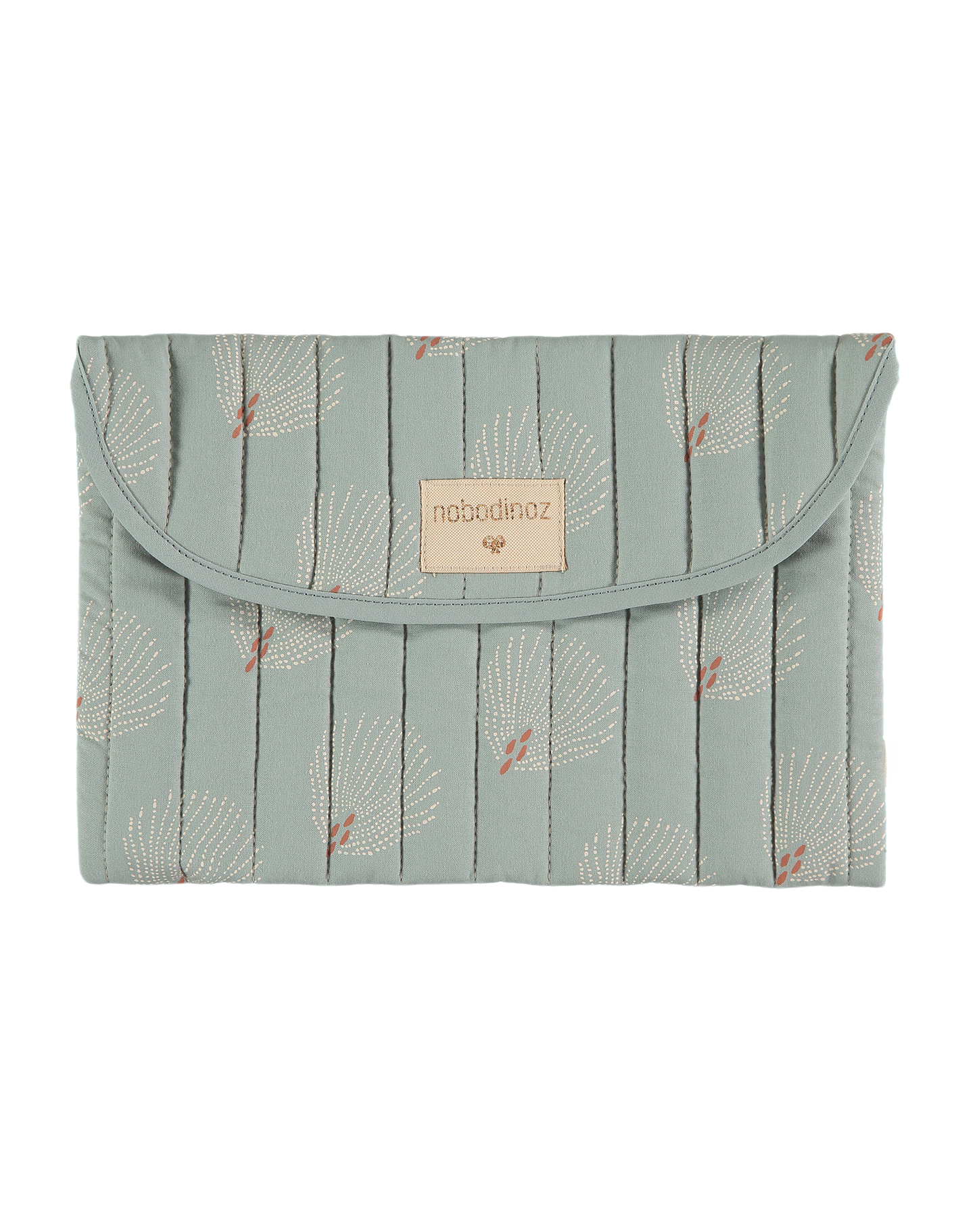 Bagatelle pouch 19X27 white gatsby antique green