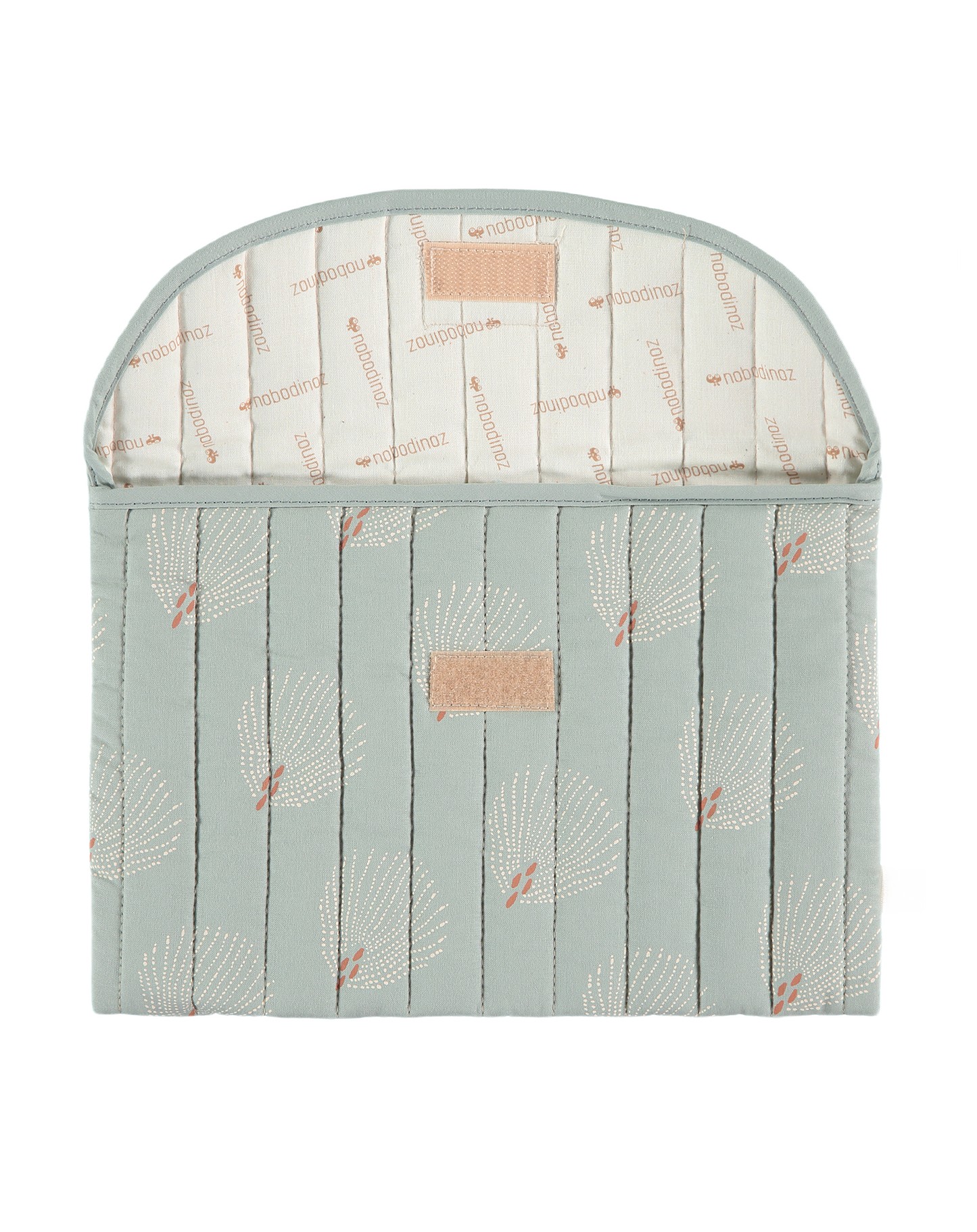 Bagatelle pouch 19X27 white gatsby antique green
