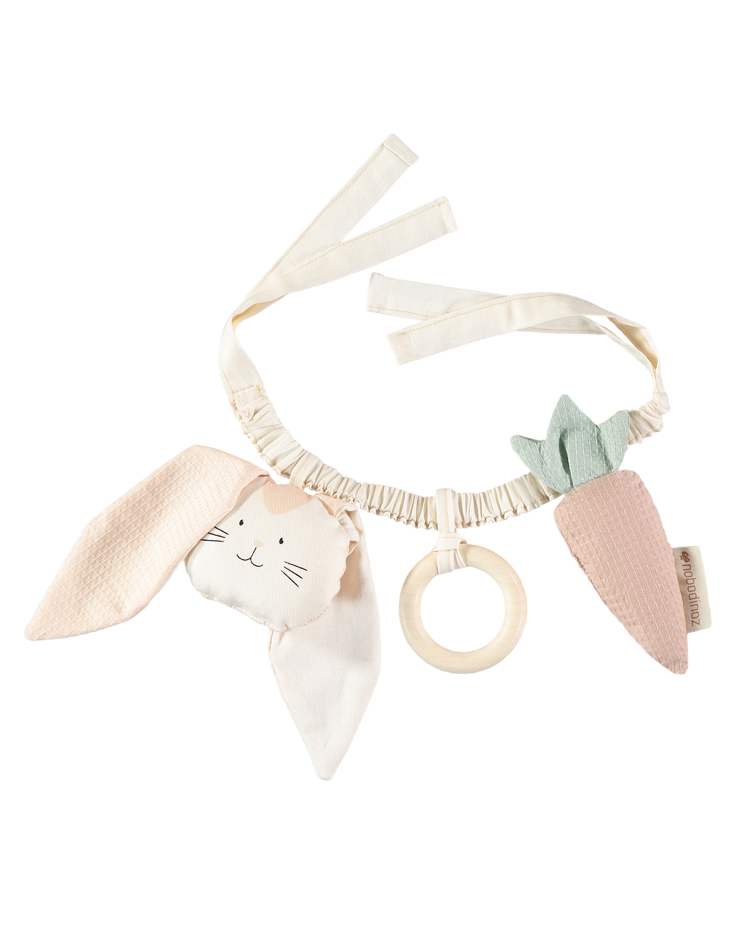 BUNNY & CARROT PRAM CHAIN 30X18