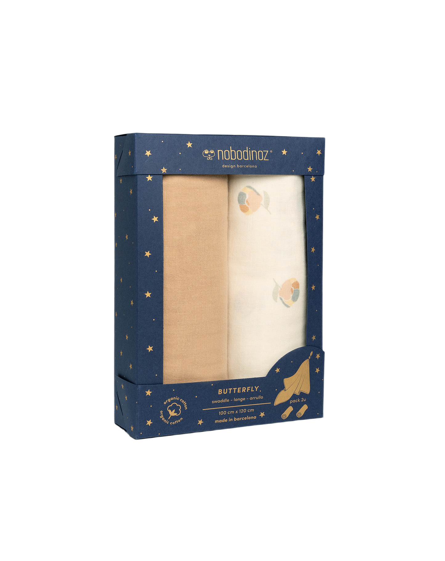 BOX 2U BUTTERFLY SWADDLES PACK BLOSSOM
