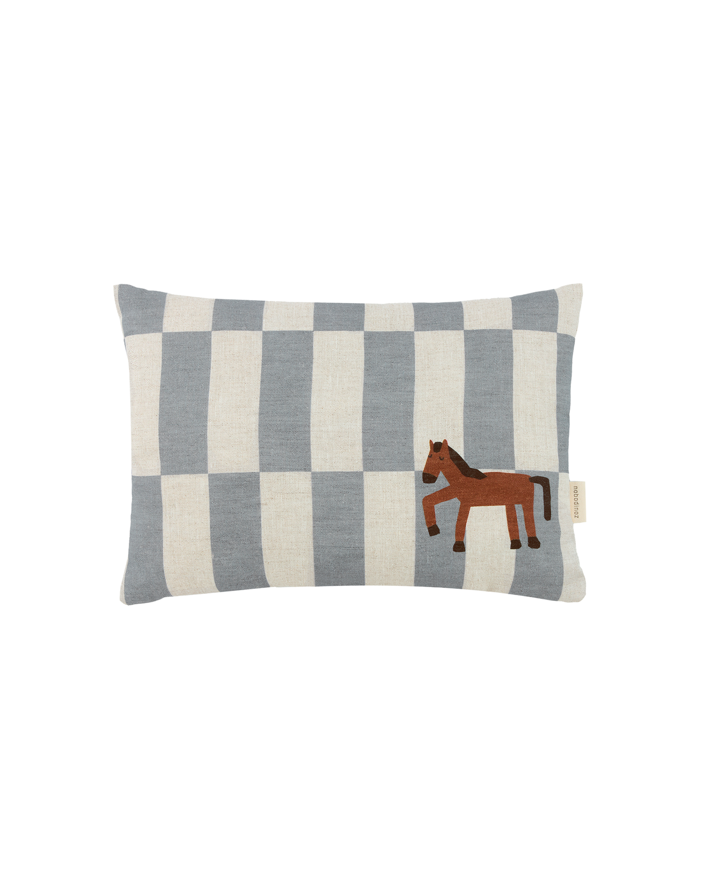 Coussin rectangulaire en lin français Vibes S