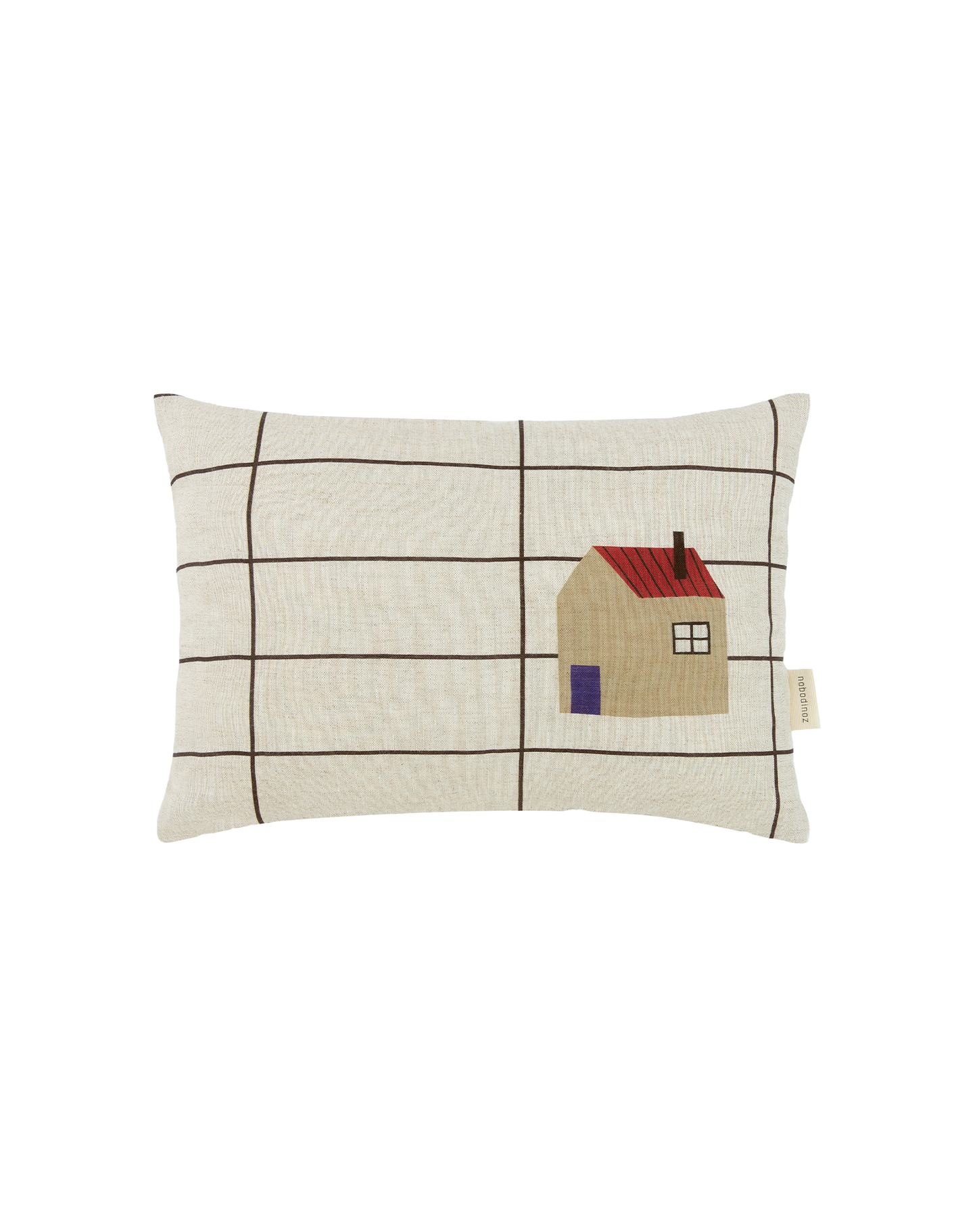 Coussin rectangulaire en lin français Vibes S