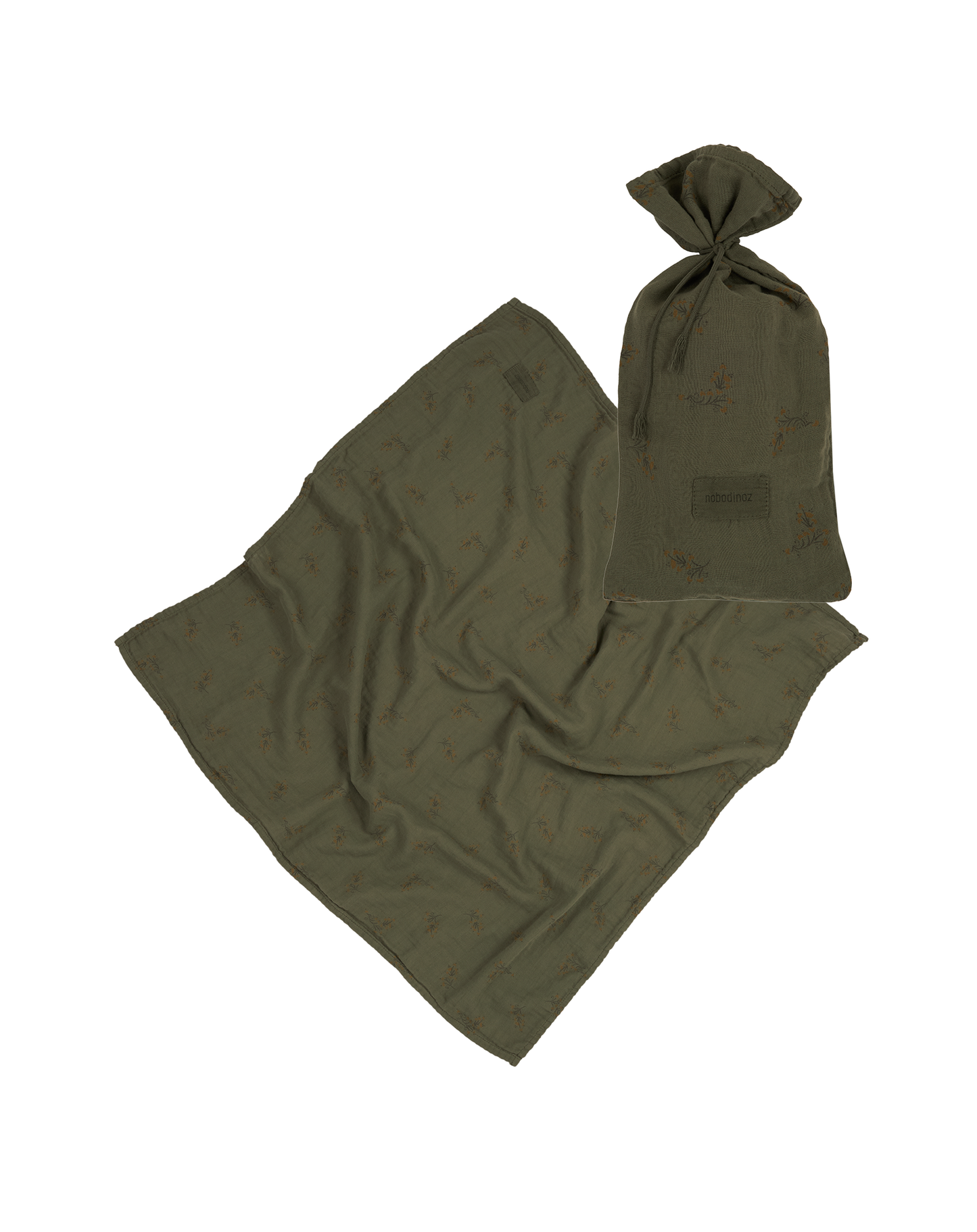 Lange cadeau de naissance en double gaze de coton lavée Wabi-Sabi