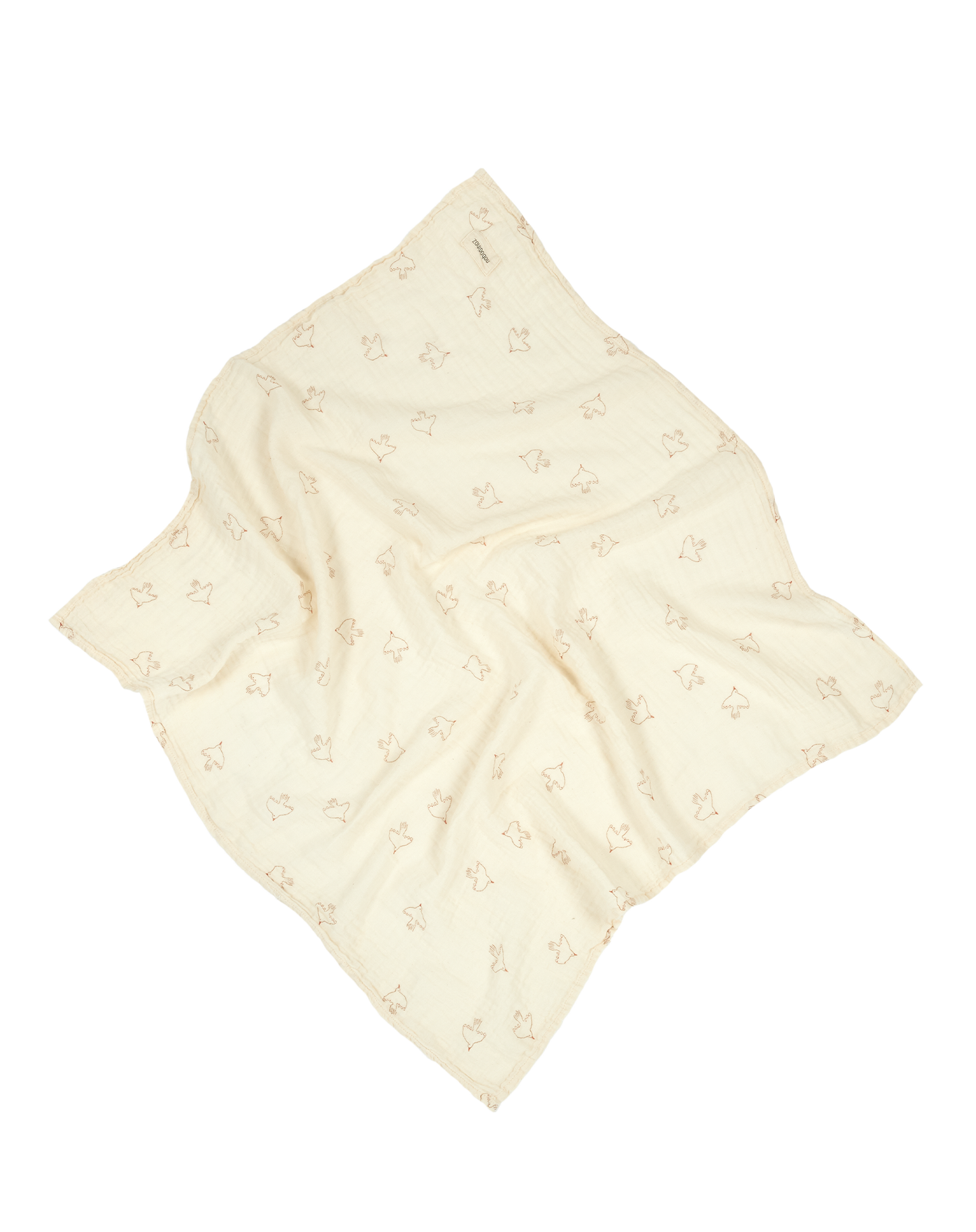 Lange cadeau de naissance en double gaze de coton lavée Wabi-Sabi