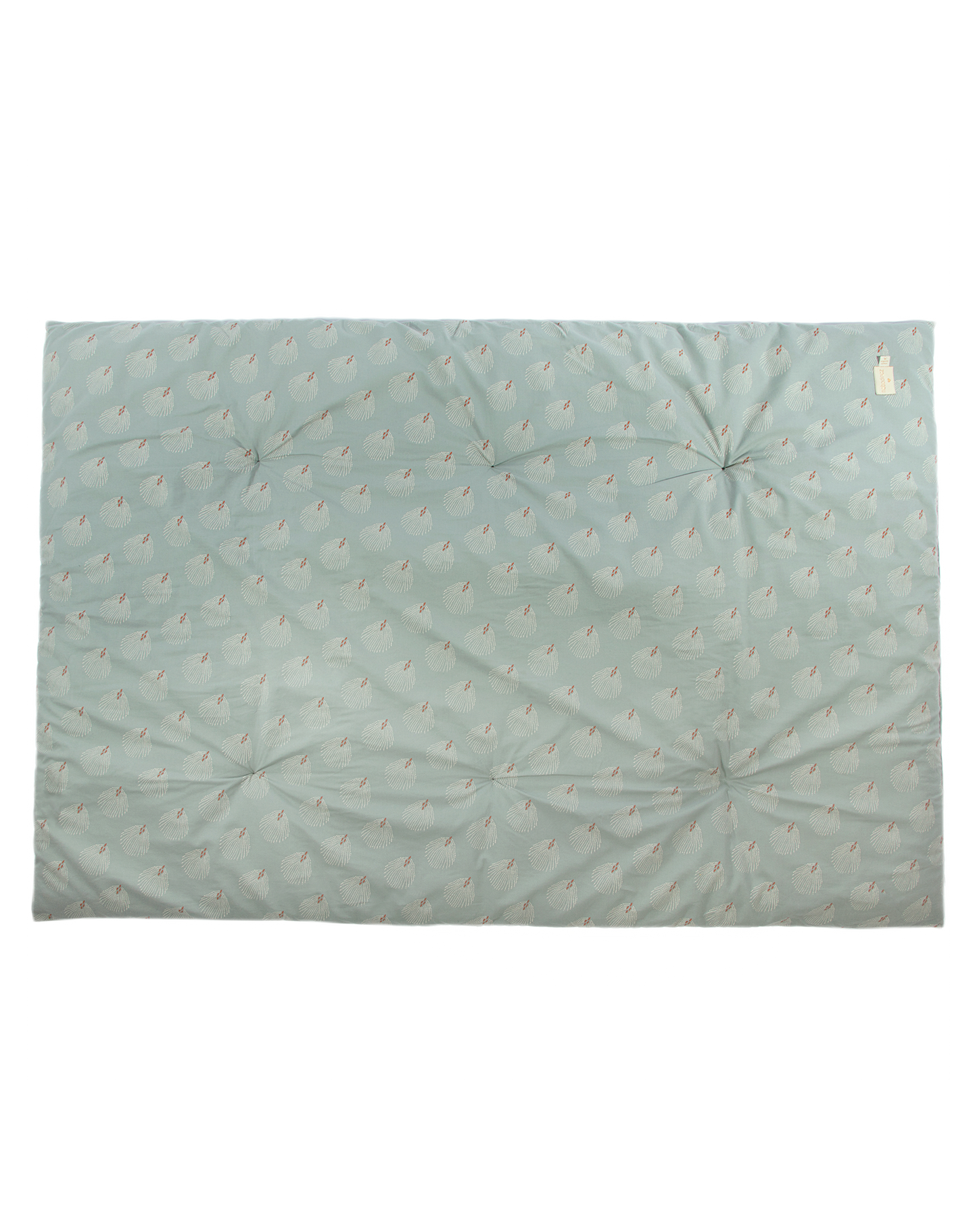 Eden futon 148X100X6-WHITE GATSBY/ ANTIQUE GREEN