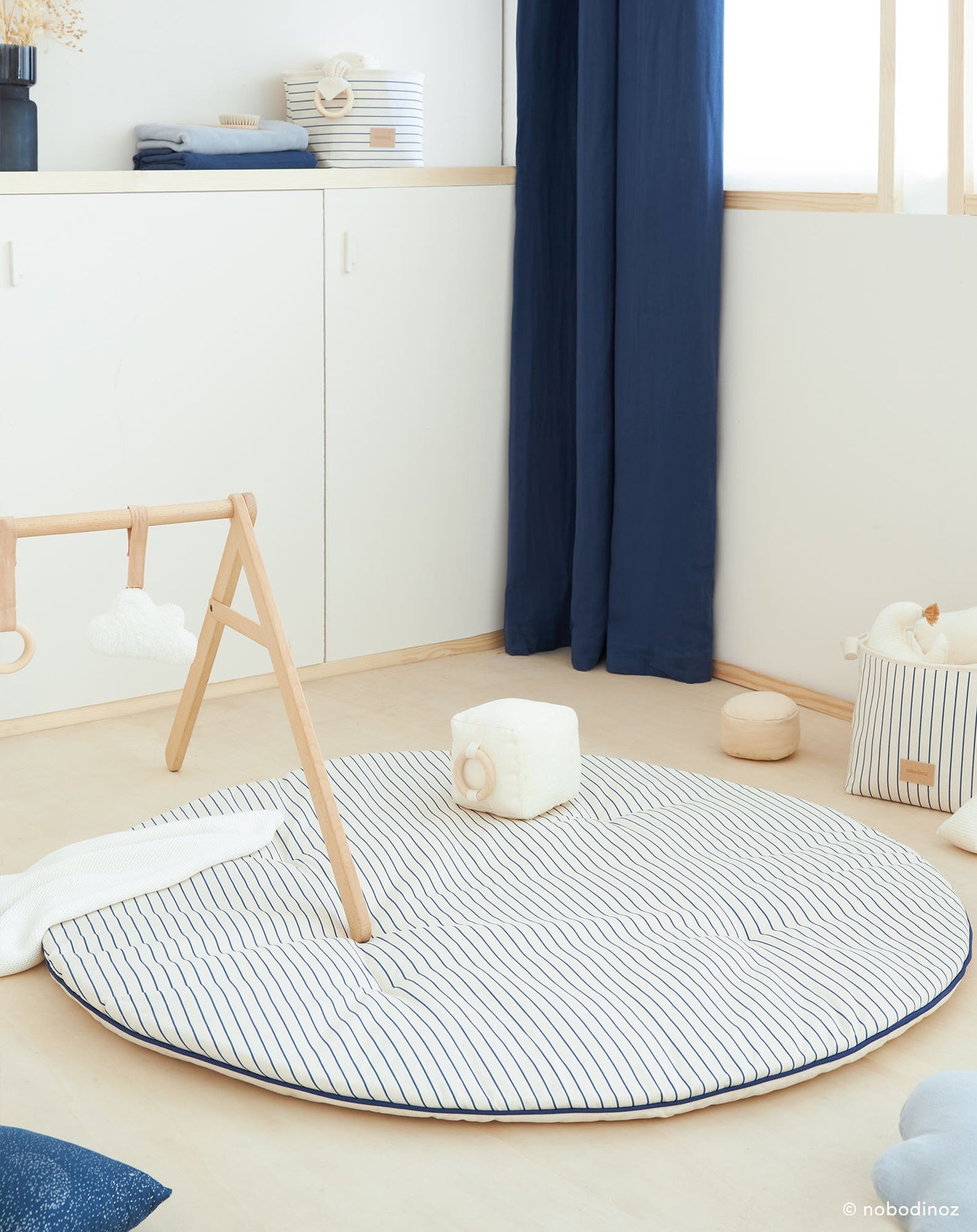 Tapis de jeu rond Fluffy
