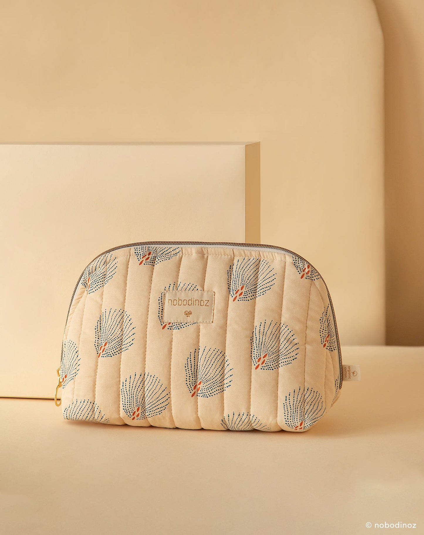 Holiday vanity case Large 18X23-BLUE GATSBY/ CREAM