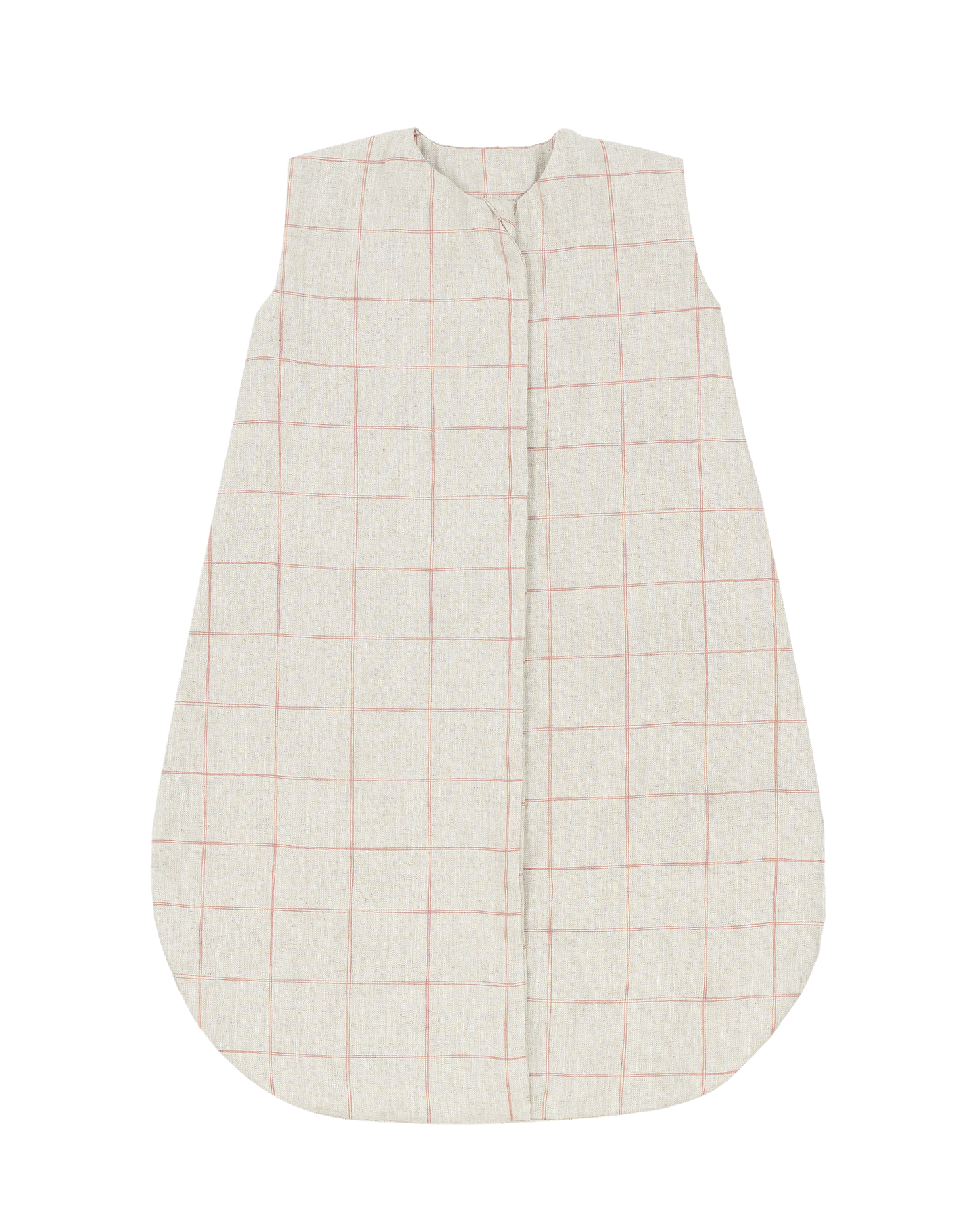 Gigoteuse légère L1N0 en lin français Carmine Grid