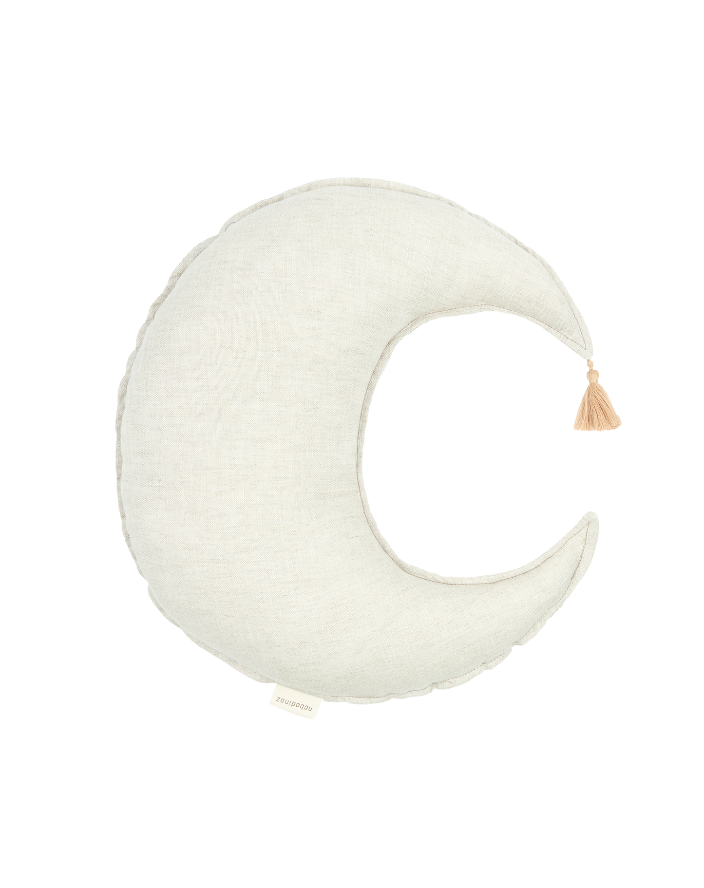 Coussin Lune L1N0 en lin français lavé
