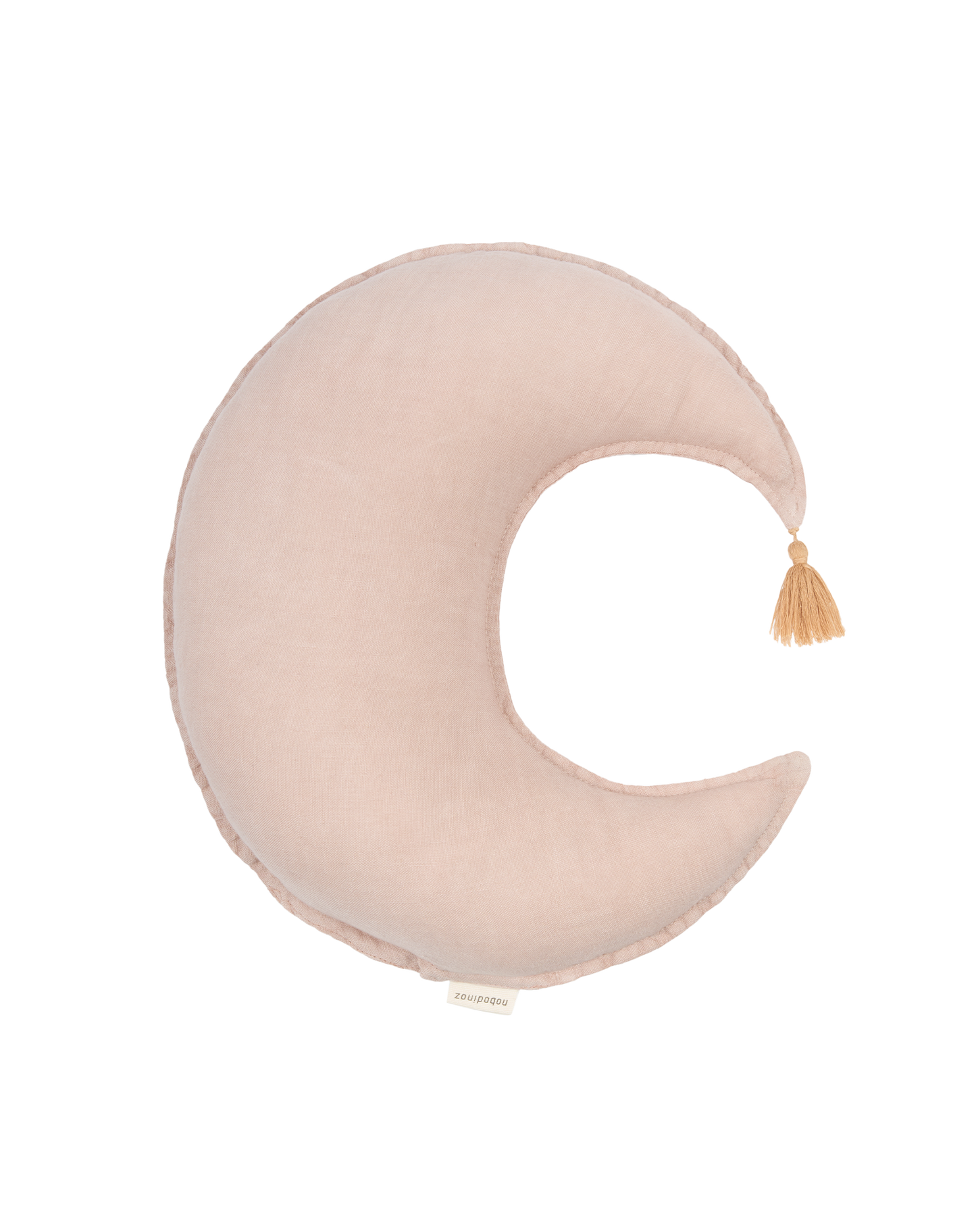 Coussin Lune L1N0 en lin français lavé