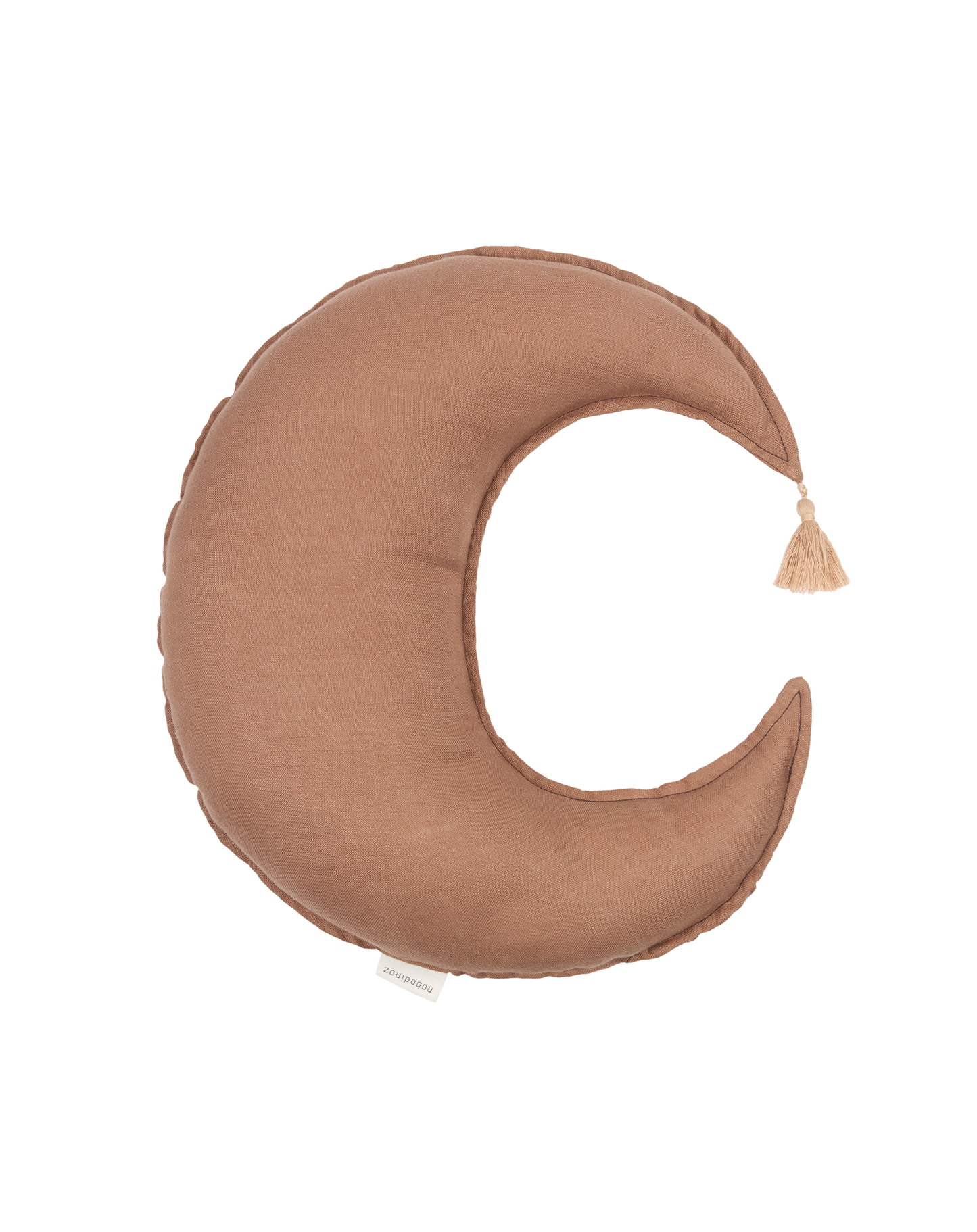 Coussin Lune L1N0 en lin français lavé