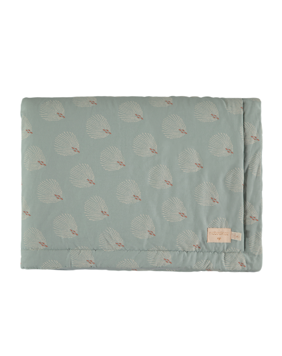 Laponia blanket Small 100X140-WHITE GATSBY/ ANTIQUE GREEN