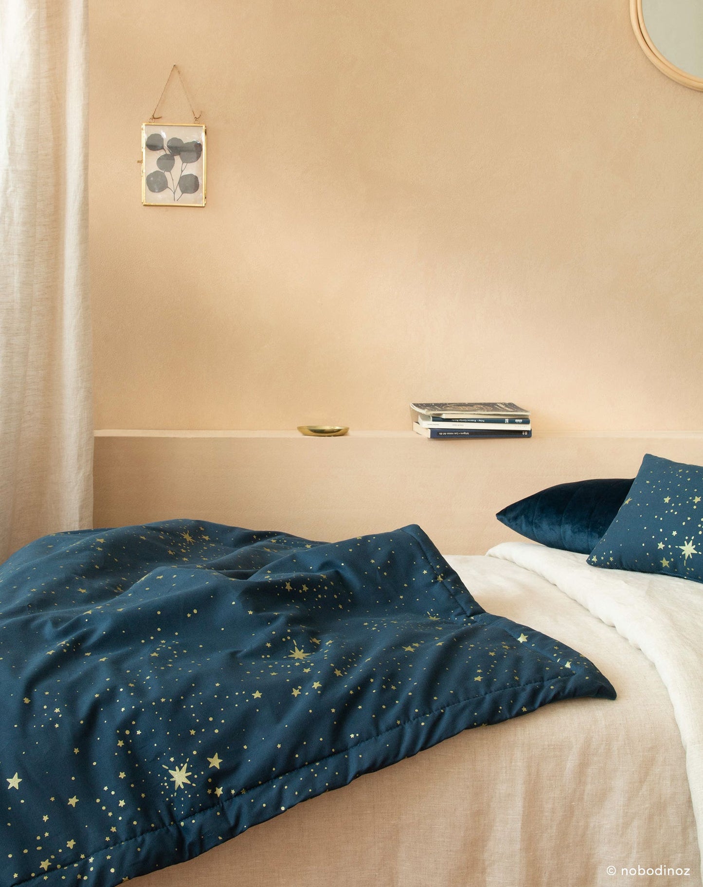 LAPONIA BLANKET SMALL 100x140 Gold Stella night blue