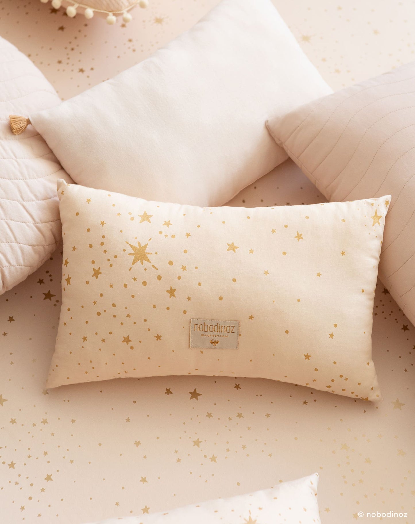 LAUREL SMALL CUSHION 22X35 GOLD STELLè/ NATURAL