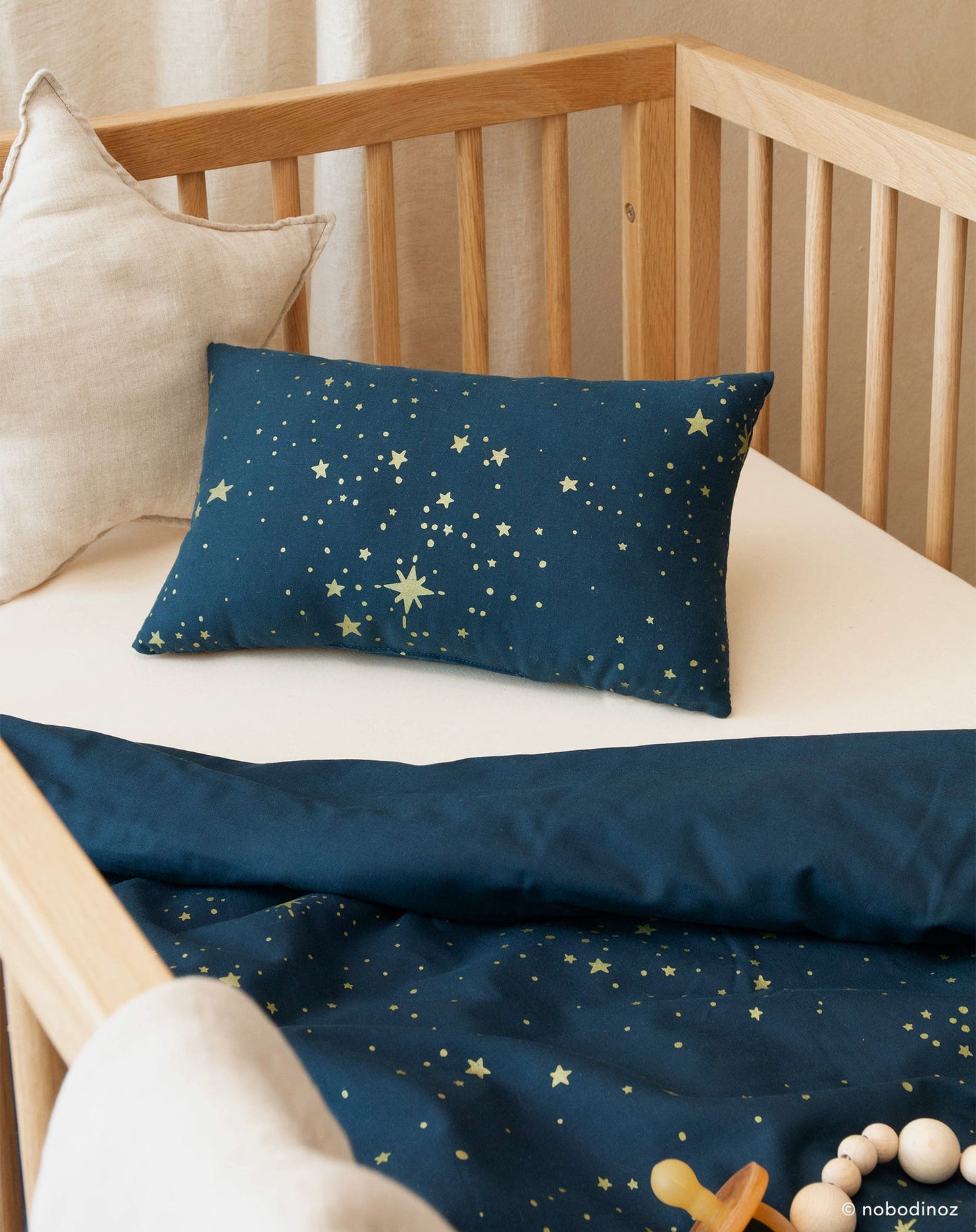 LAUREL SMALL CUSHION 22X35 GOLD STELLè/ NIGHT BLUE