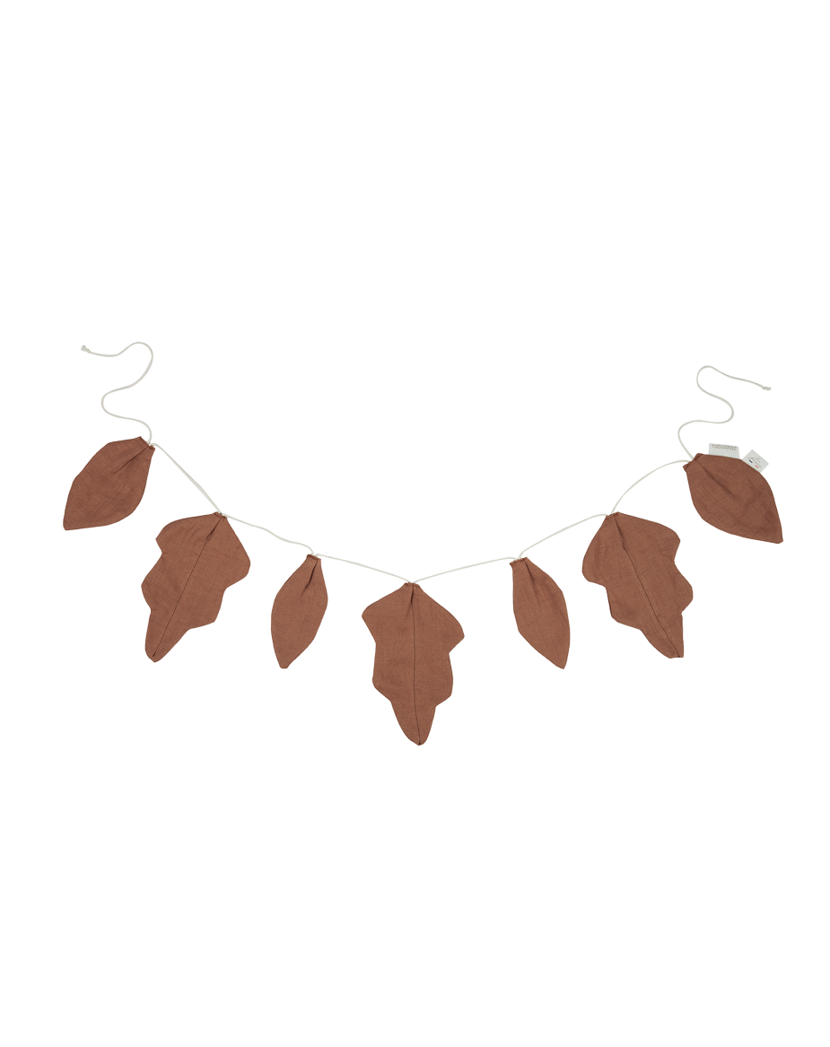 Lin français guirlande de feuilles