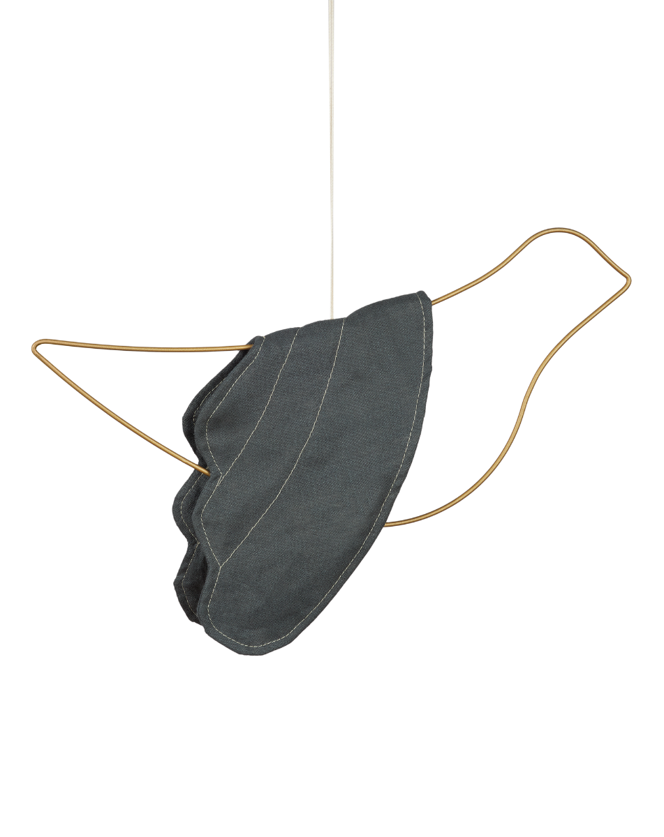 L1N0 French linen bird mobile
