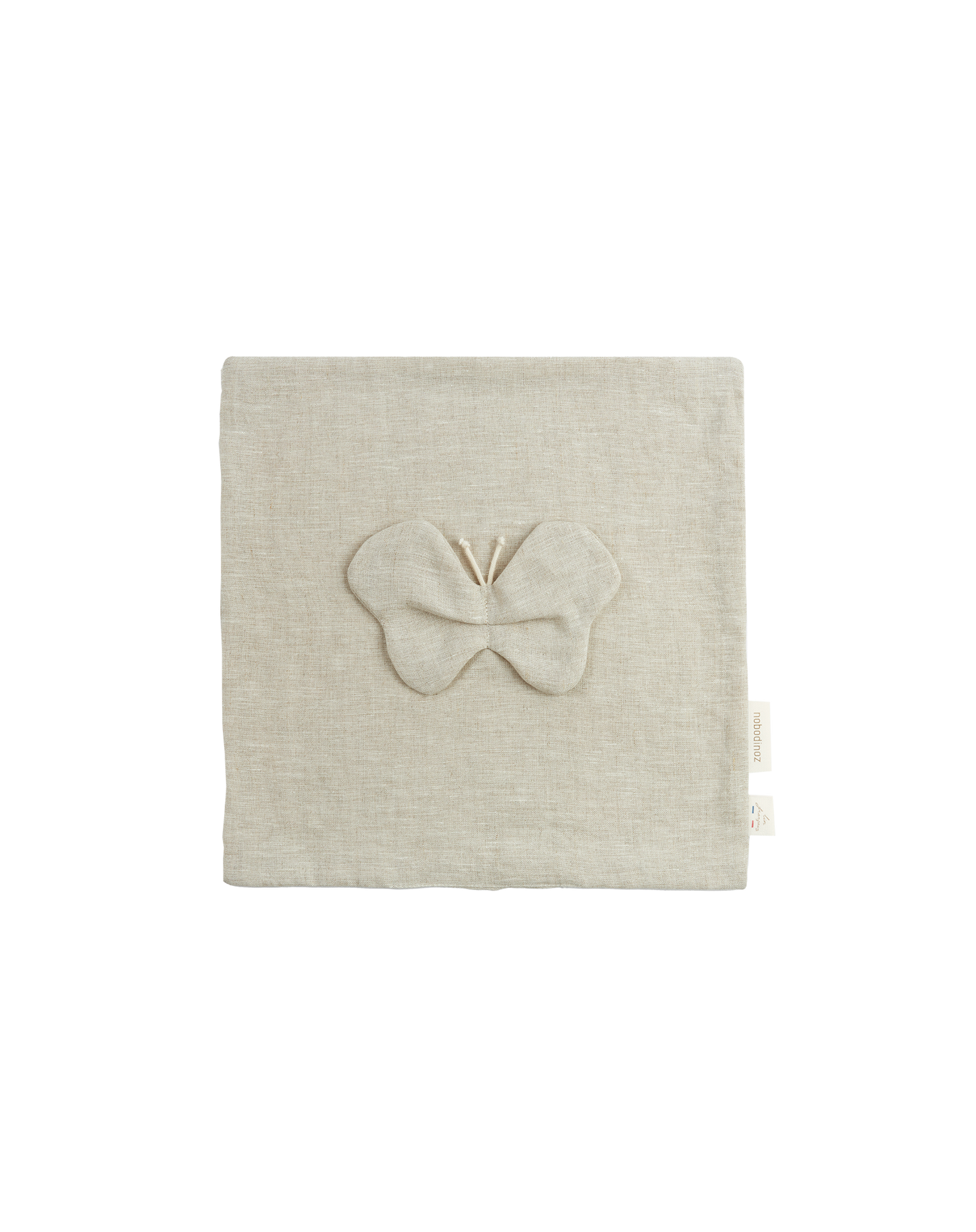 Doudou papillon L1N0 en lin français