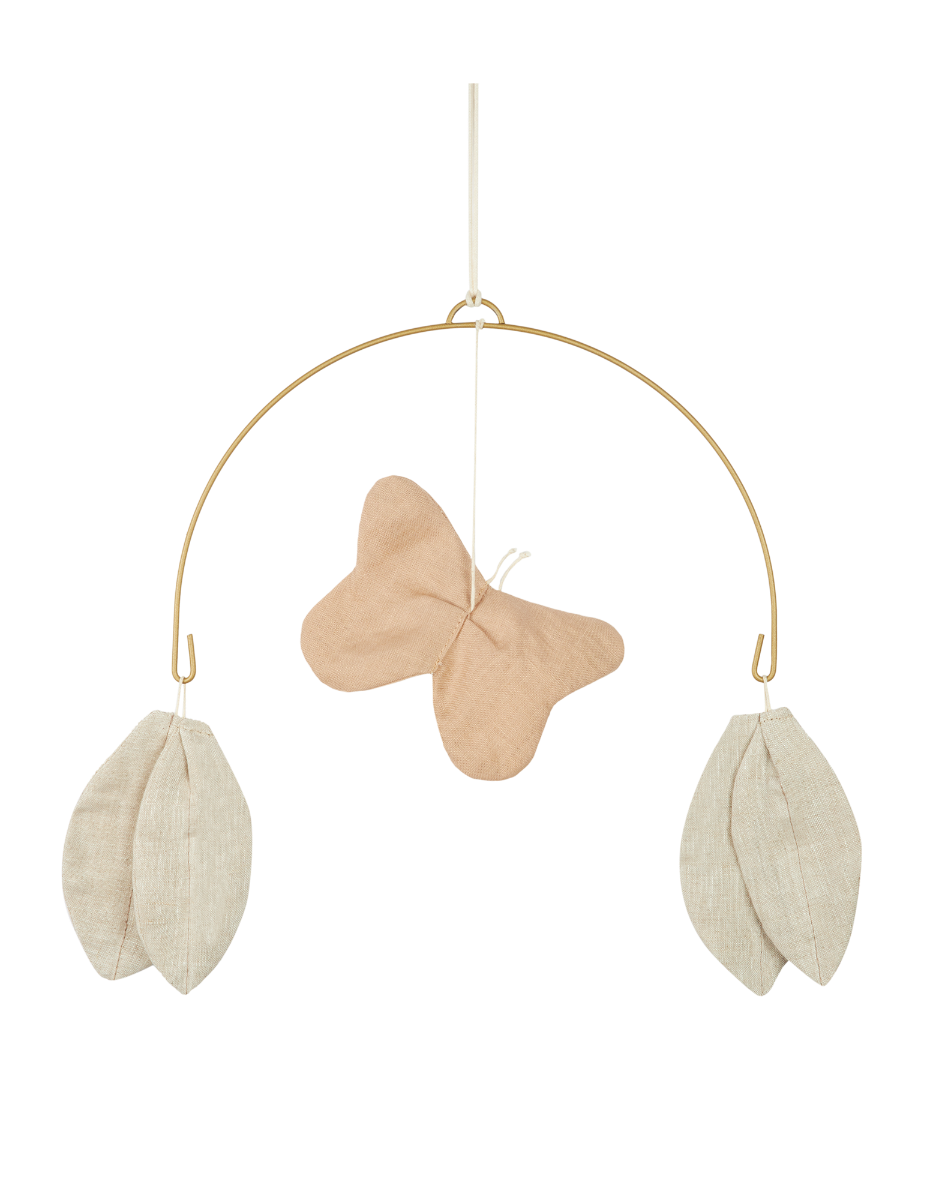 Lin français mobile papillon