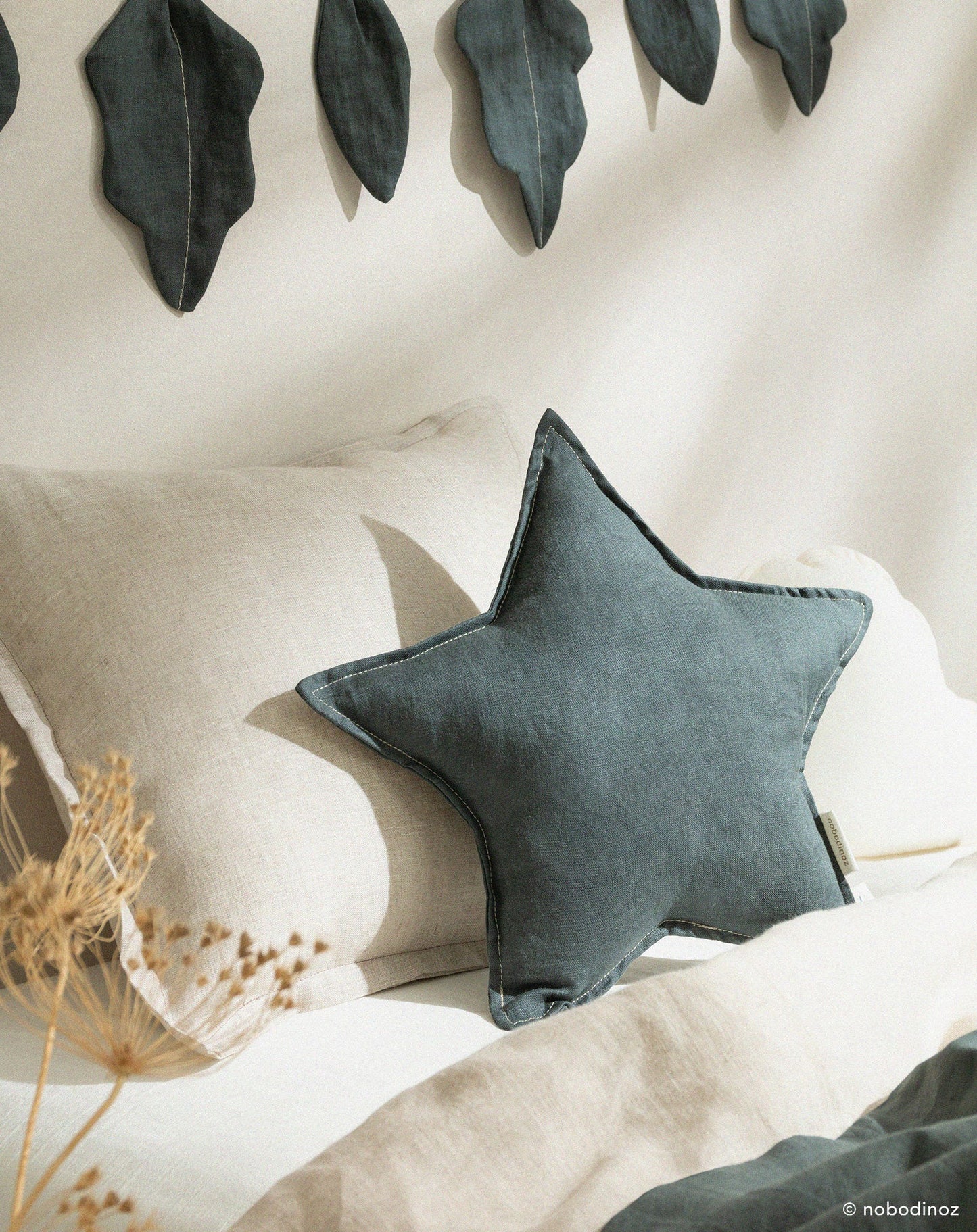 Coussin Étoile L1N0 en lin français