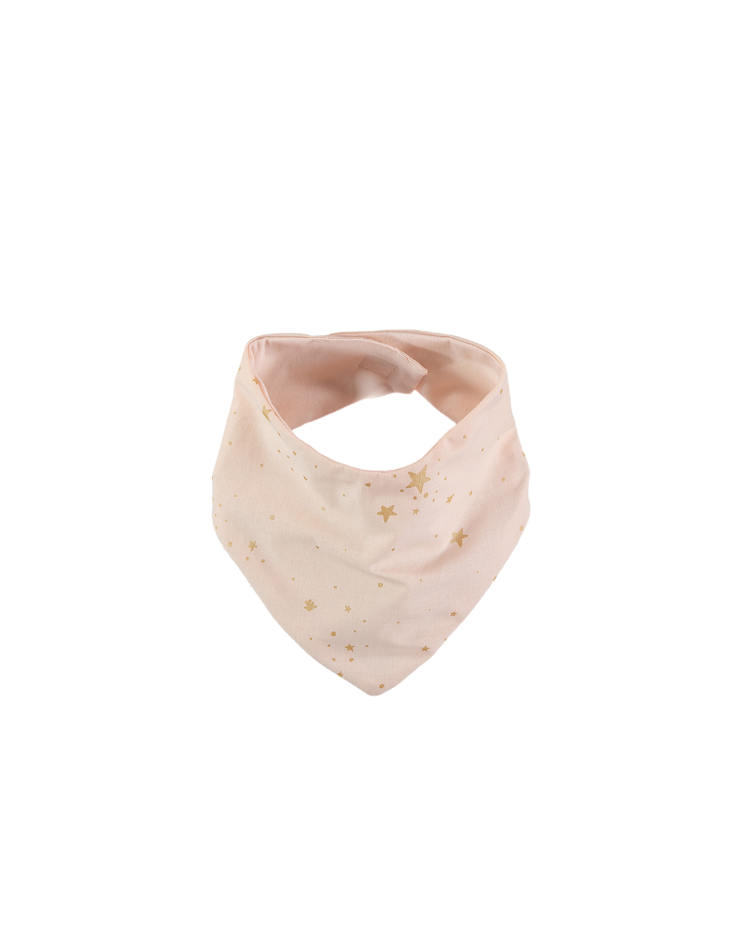 LUCKY BANDANA BIB GOLD STELLA DREAM PINK