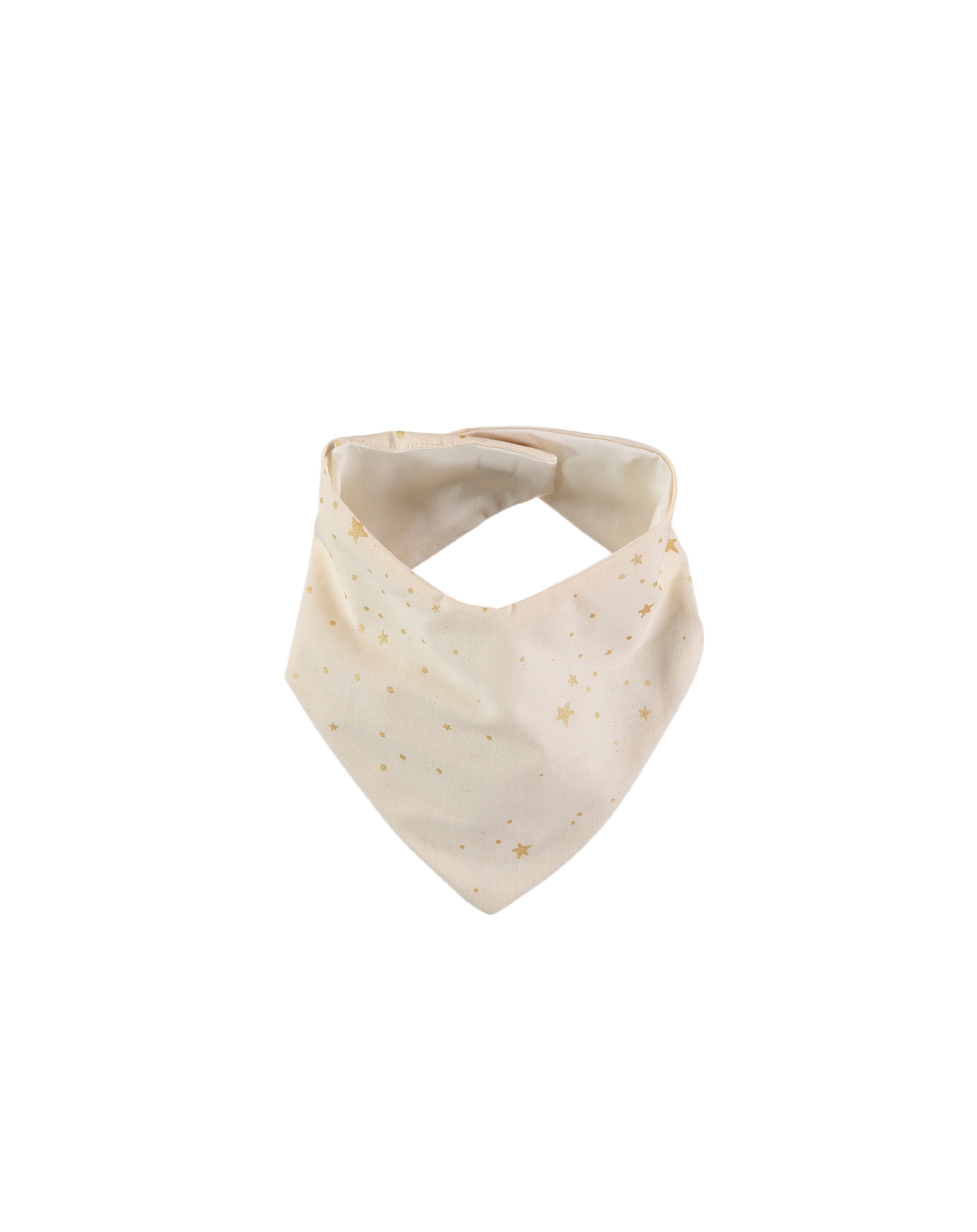 LUCKY BANDANA BIB GOLD STELLA NATURAL