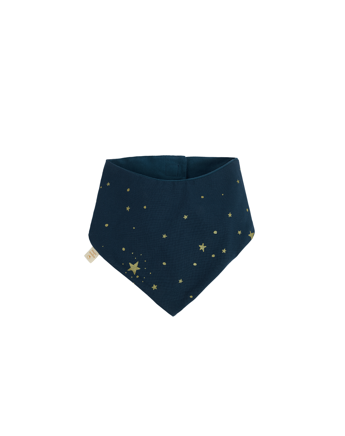 LUCKY BANDANA BIB GOLD STELLA NIGHT BLUE
