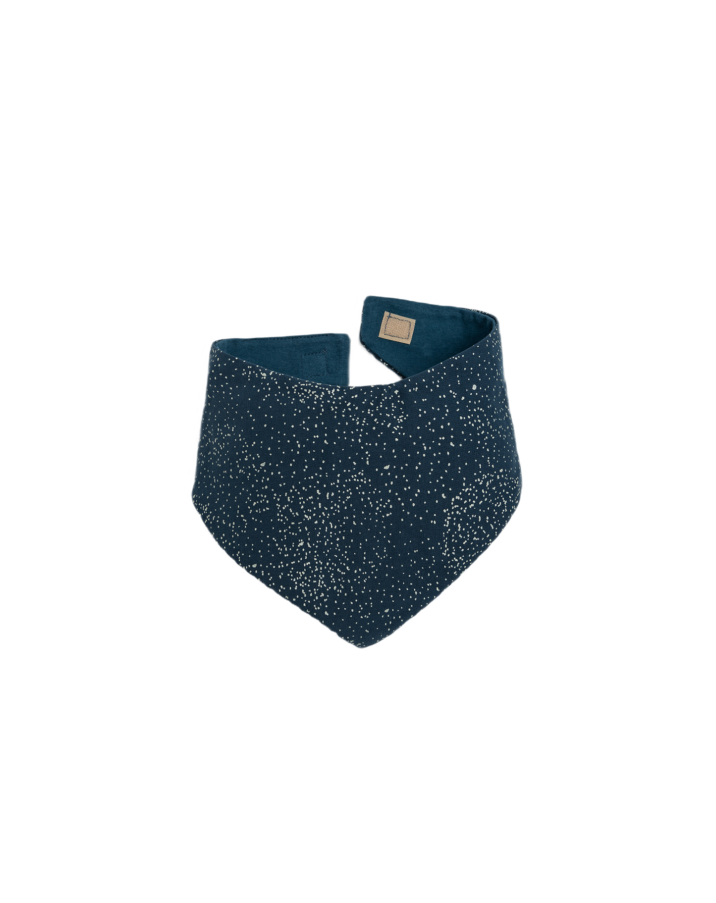 LUCKY BANDANA BIB GOLD BUBBLE NIGHT BLUE