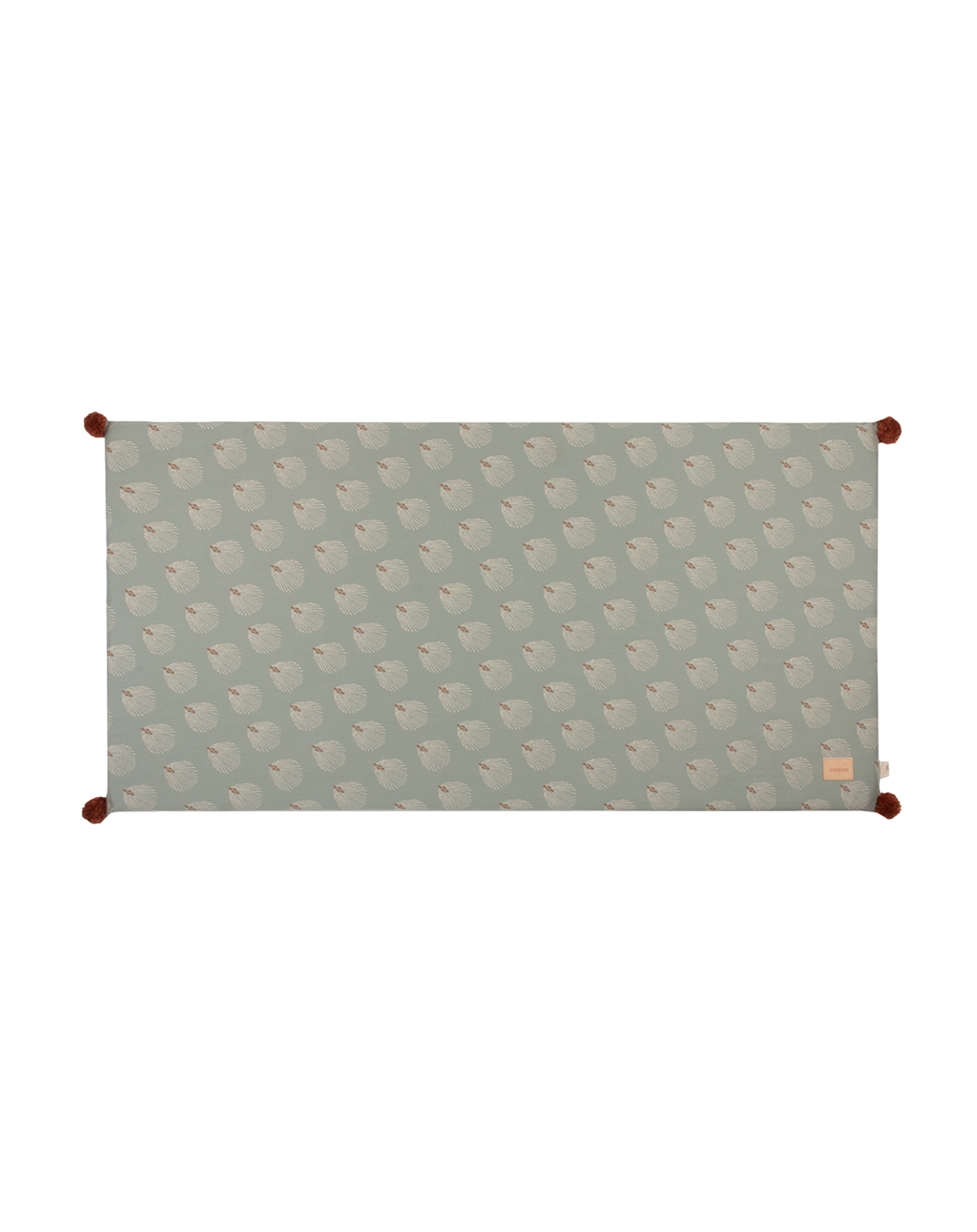 Majestic eco floor mat-WHITE GATSBY/ ANTIQUE GREEN