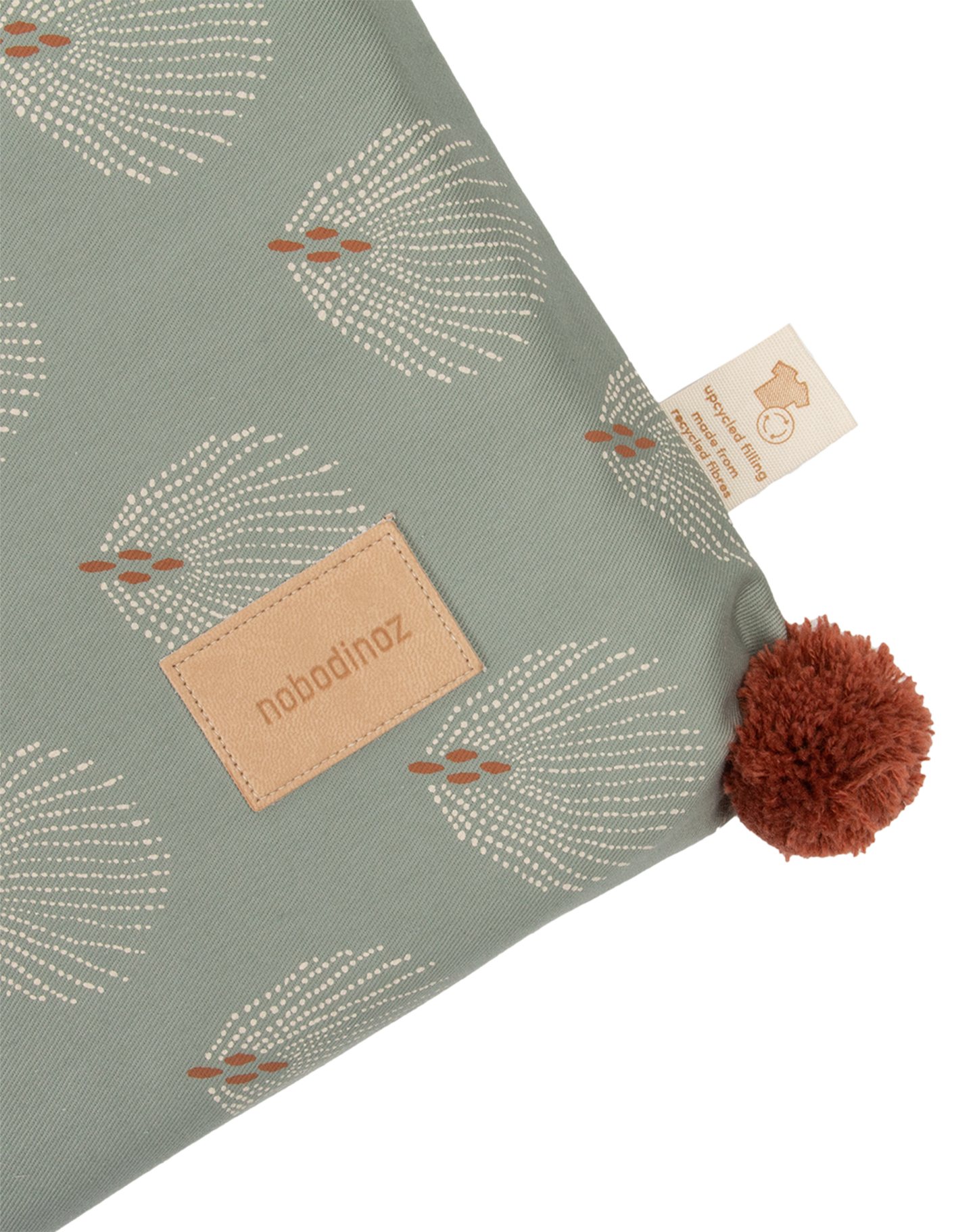 Majestic eco floor mat-WHITE GATSBY/ ANTIQUE GREEN