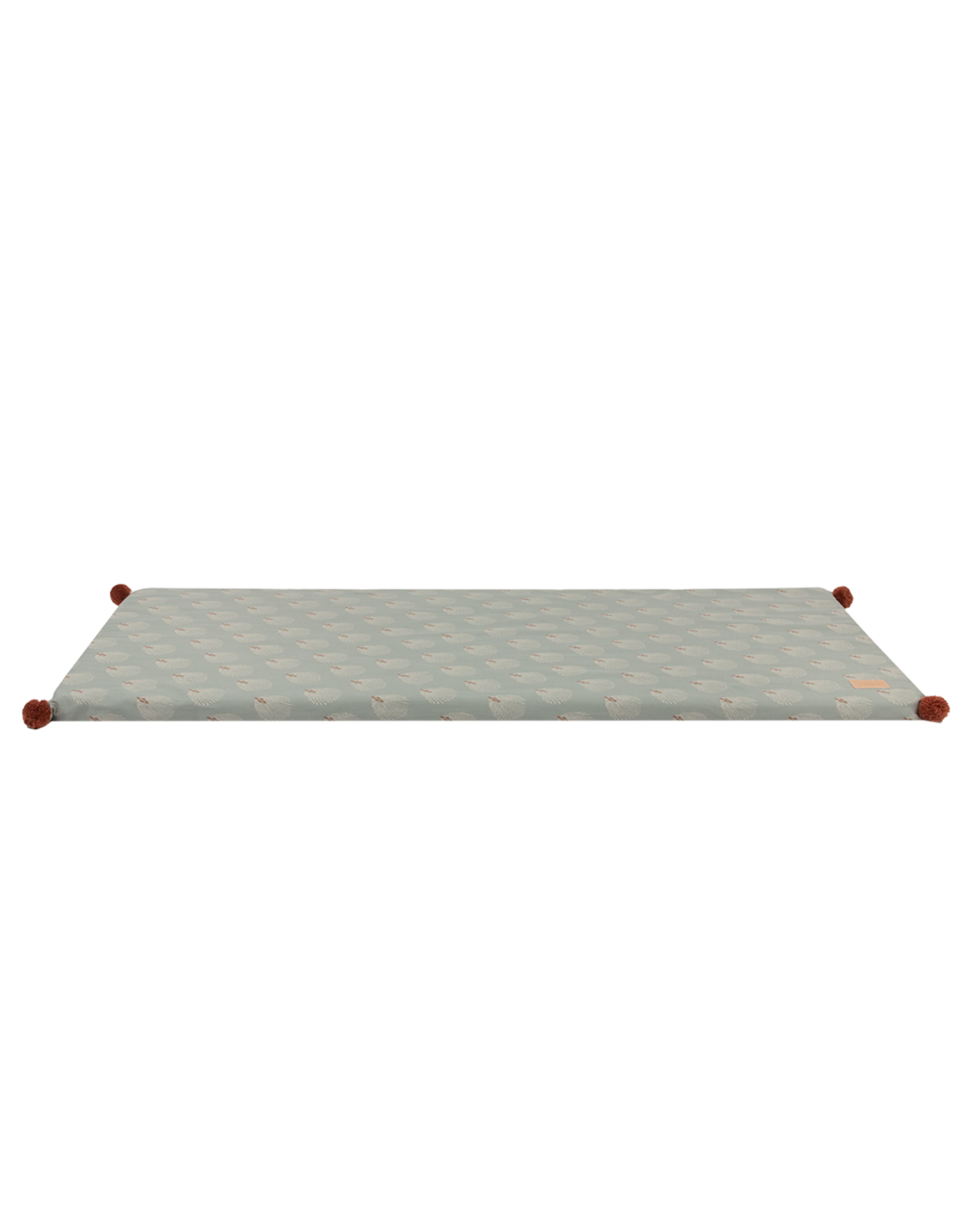 Majestic eco floor mat-WHITE GATSBY/ ANTIQUE GREEN