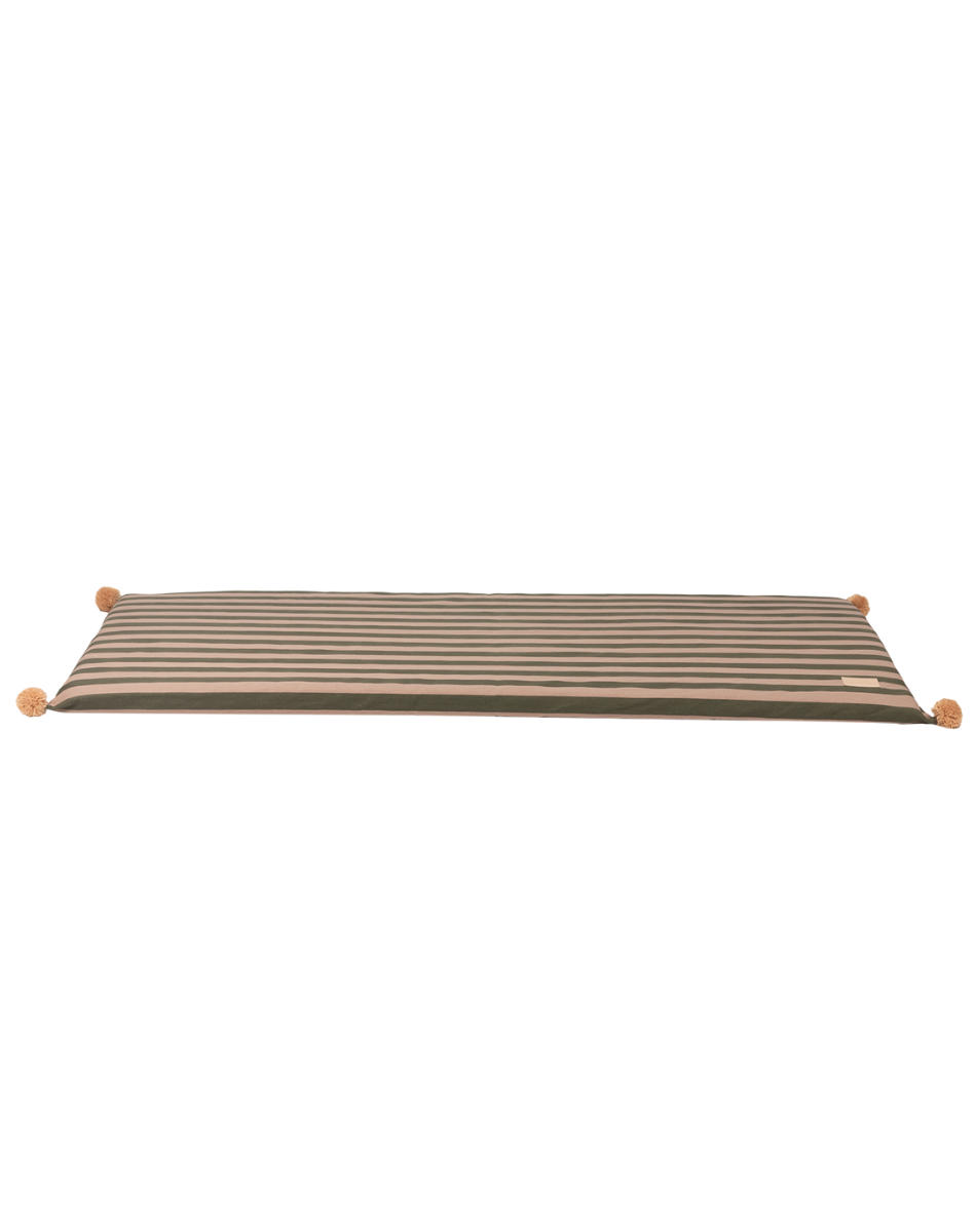 MAJESTIC ECO FLOOR MAT 120X60X4 GREEN TAUPE STRIPES