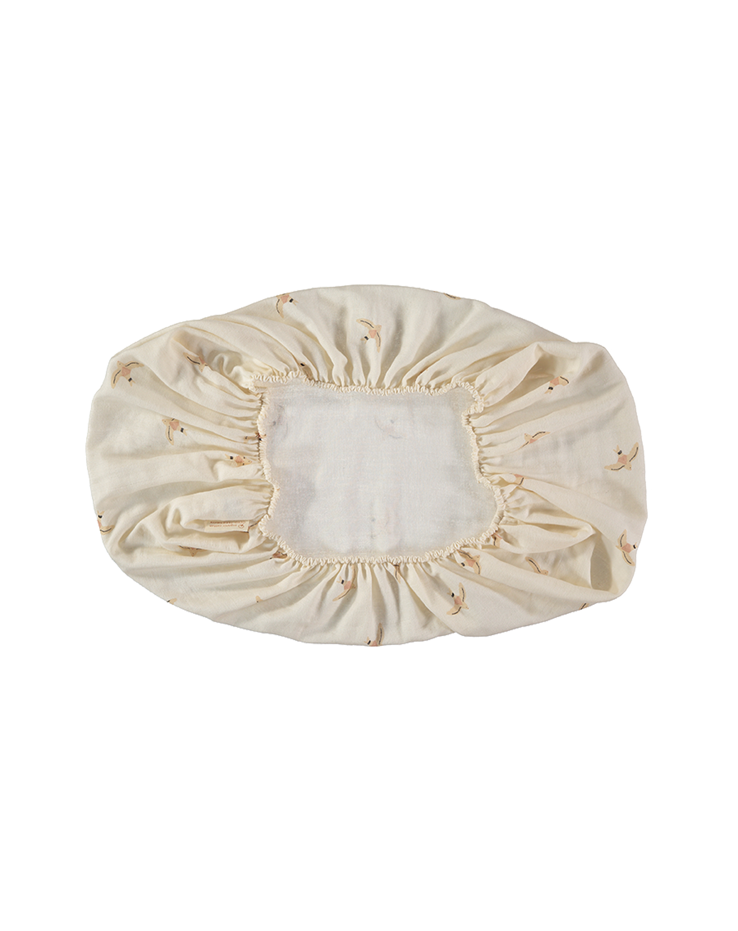 MELODY FITTED SHEET NUDE HAIKU BIRDS NATURAL