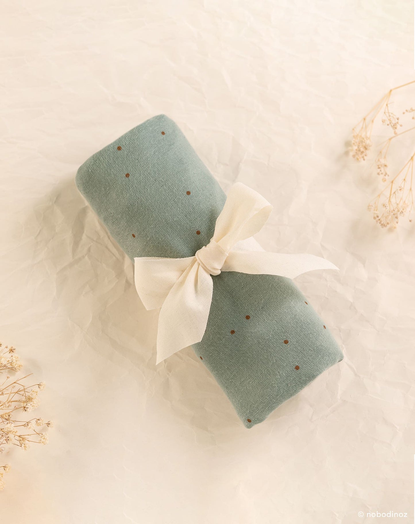 Melody moses sheet toffee sweet dots/ eden green