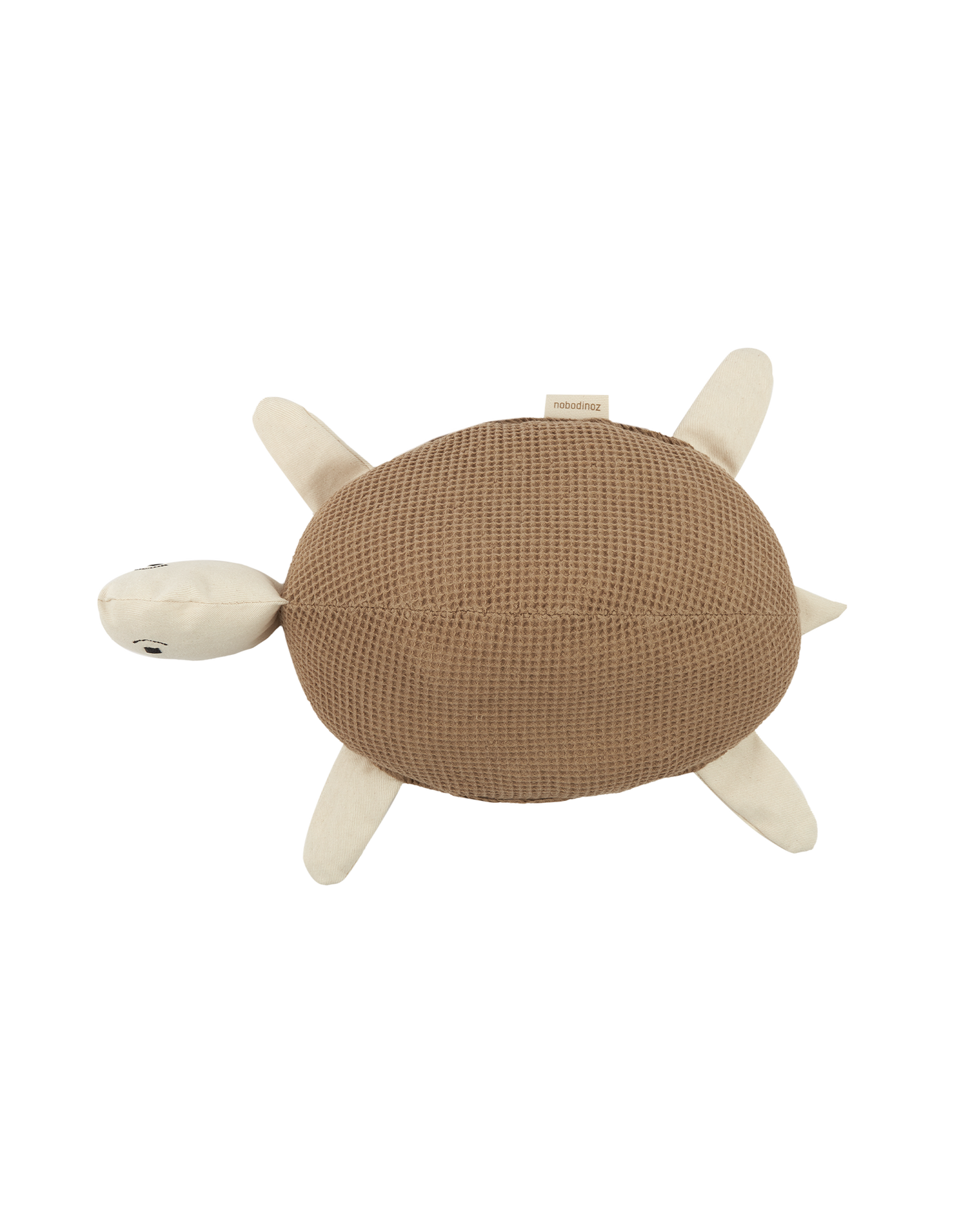 Coussin Wabi-Sabi tortue brodé en coton lavé